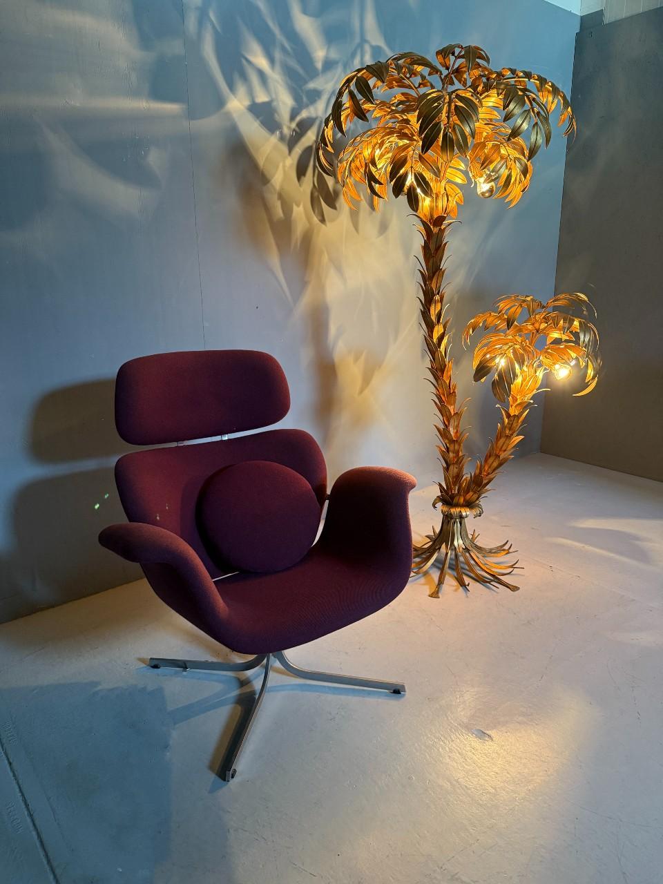 Fin du 20e siècle Hans Kögl lampadaire à deux troncs Palmier 1970's Allemagne en vente