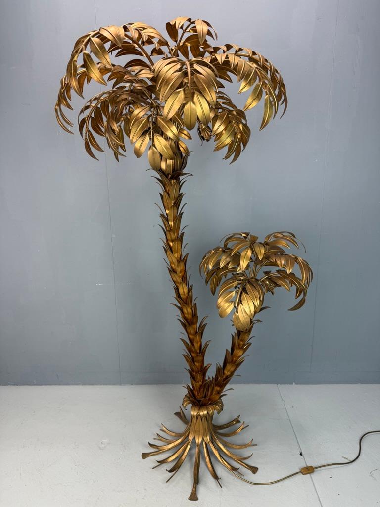 Hans Kögl lampadaire à deux troncs Palmier 1970's Allemagne en vente 2