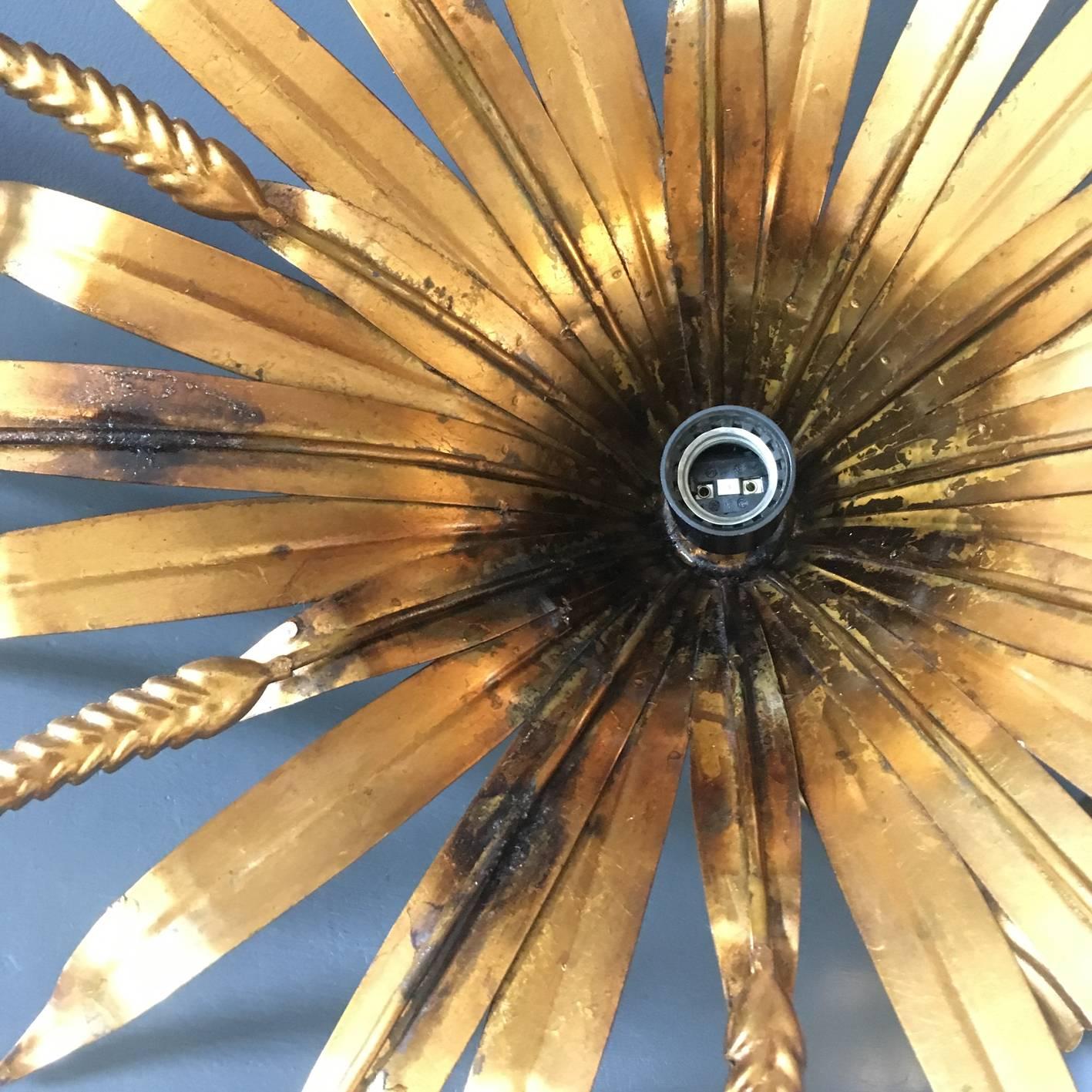 Hans Kogl Wheat Sheaf Pendant Light, 1970s 12