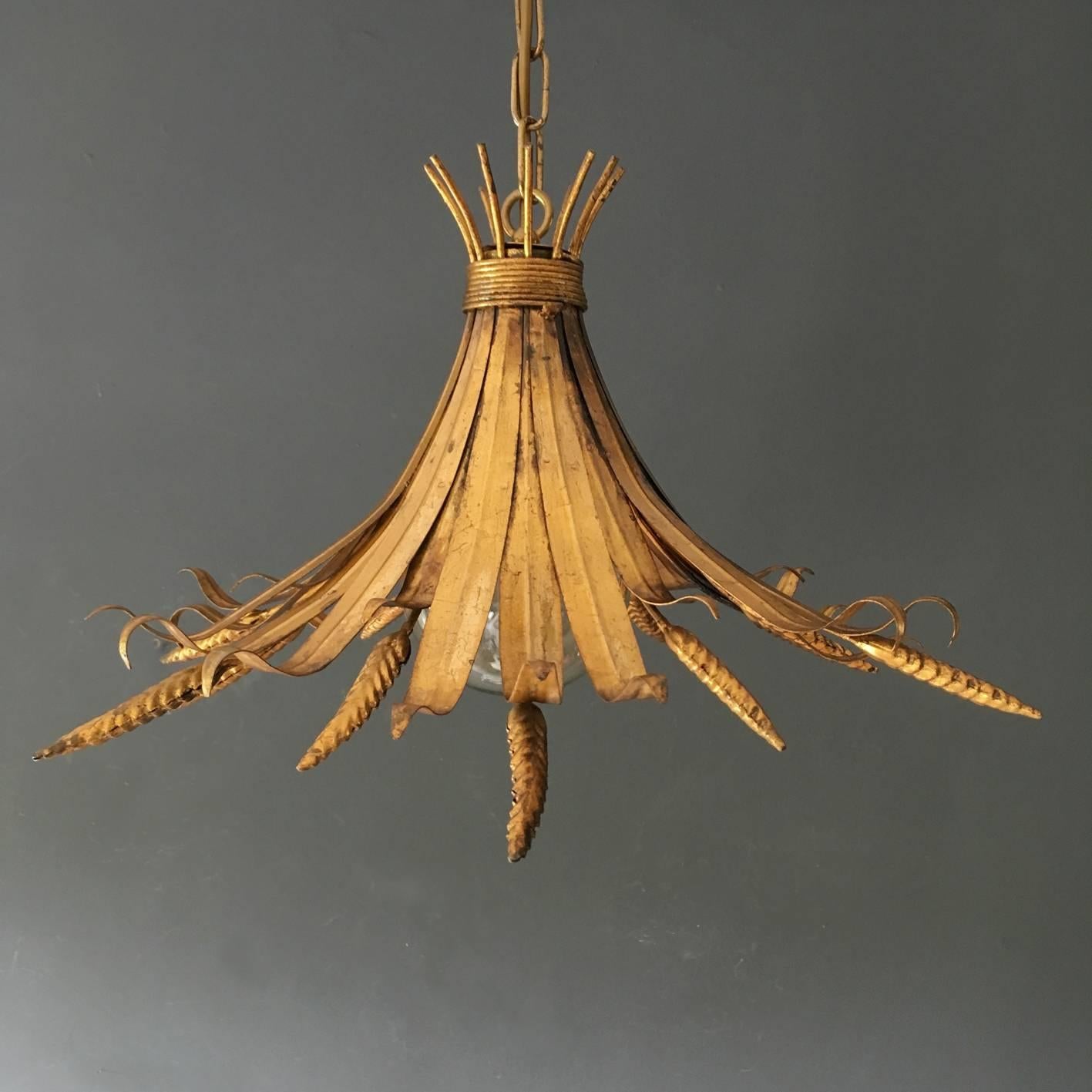 Mid-Century Modern Hans Kogl Wheat Sheaf Pendant Light, 1970s