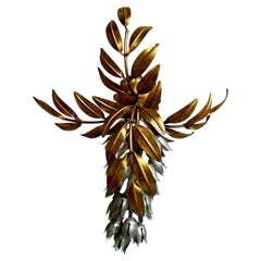 Hans Kogl Wisteria / Pioggia D’ora Wall light Sconce Hollywood Regency 70s