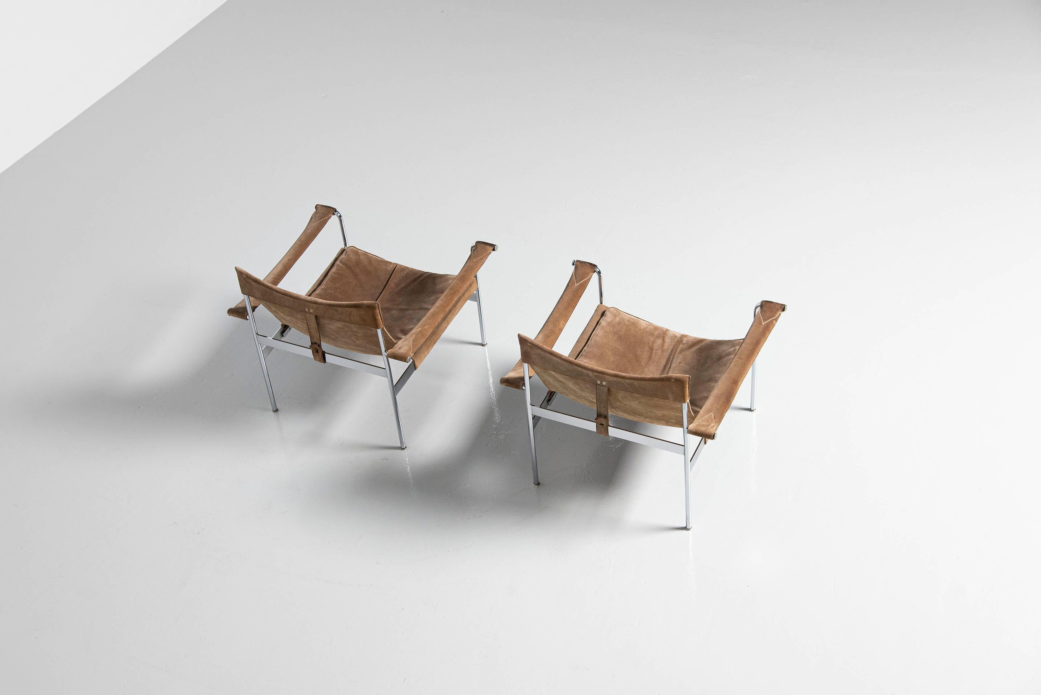 Mid-Century Modern Hans Konecke D99 Lounge Chairs Tecta Germany 1965