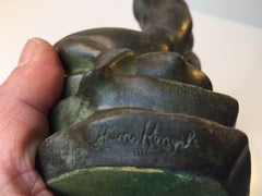 Hans Kongslev Bronze Sculptor 'The Princess & The Pea' - H. Ch. Andersen, 1940s