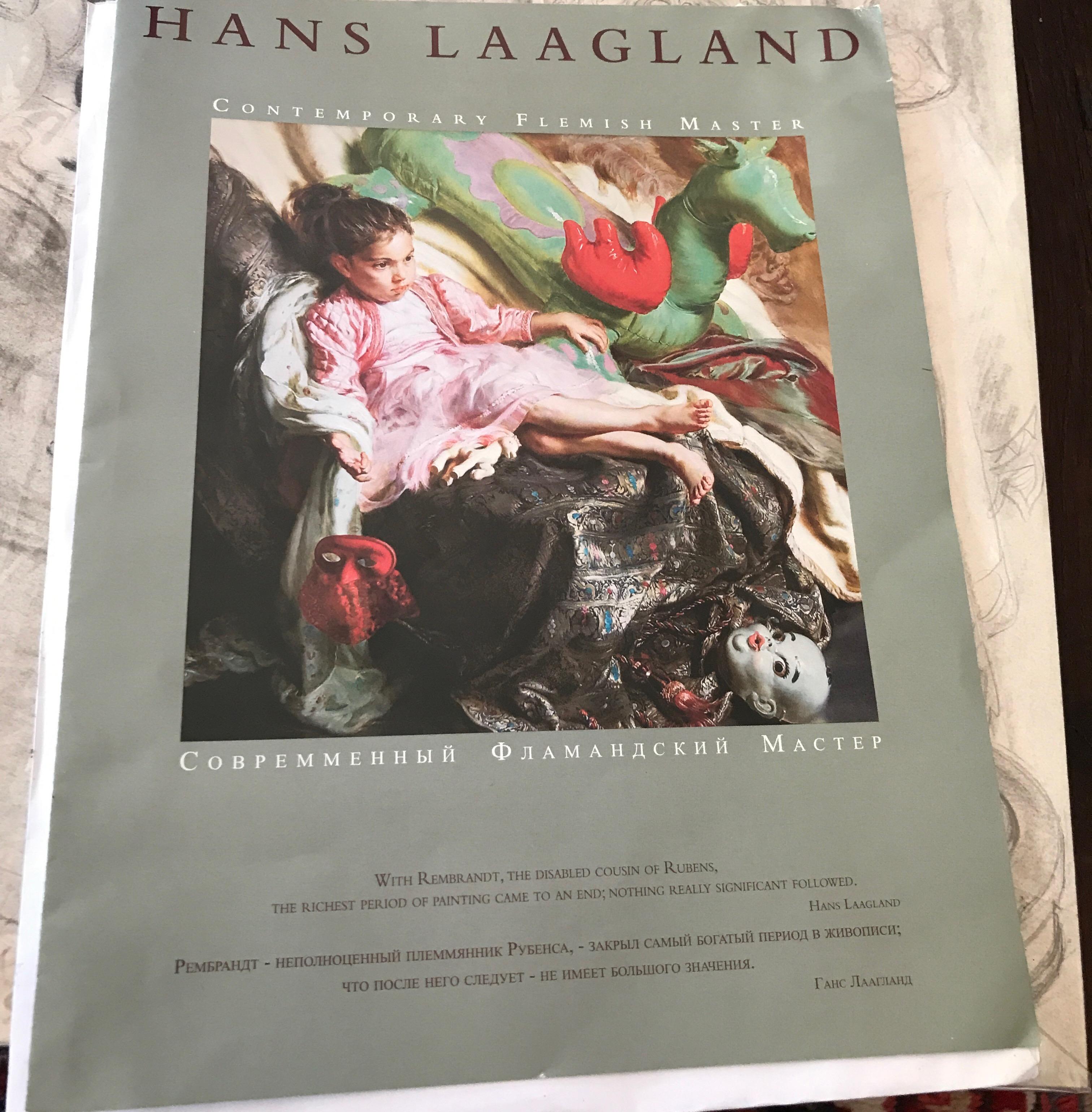 Hans Laagland Oil on Wood Neo Barok Follow PP Rubens For Sale 3