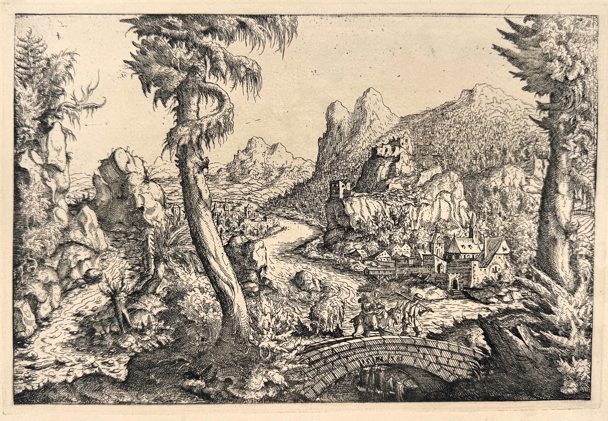 Hans Lautensack Figurative Print - The Flight into Egypt