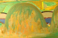 Hans Øllgaard, Oil on Canvas, Modernist Danish Summer Landscape