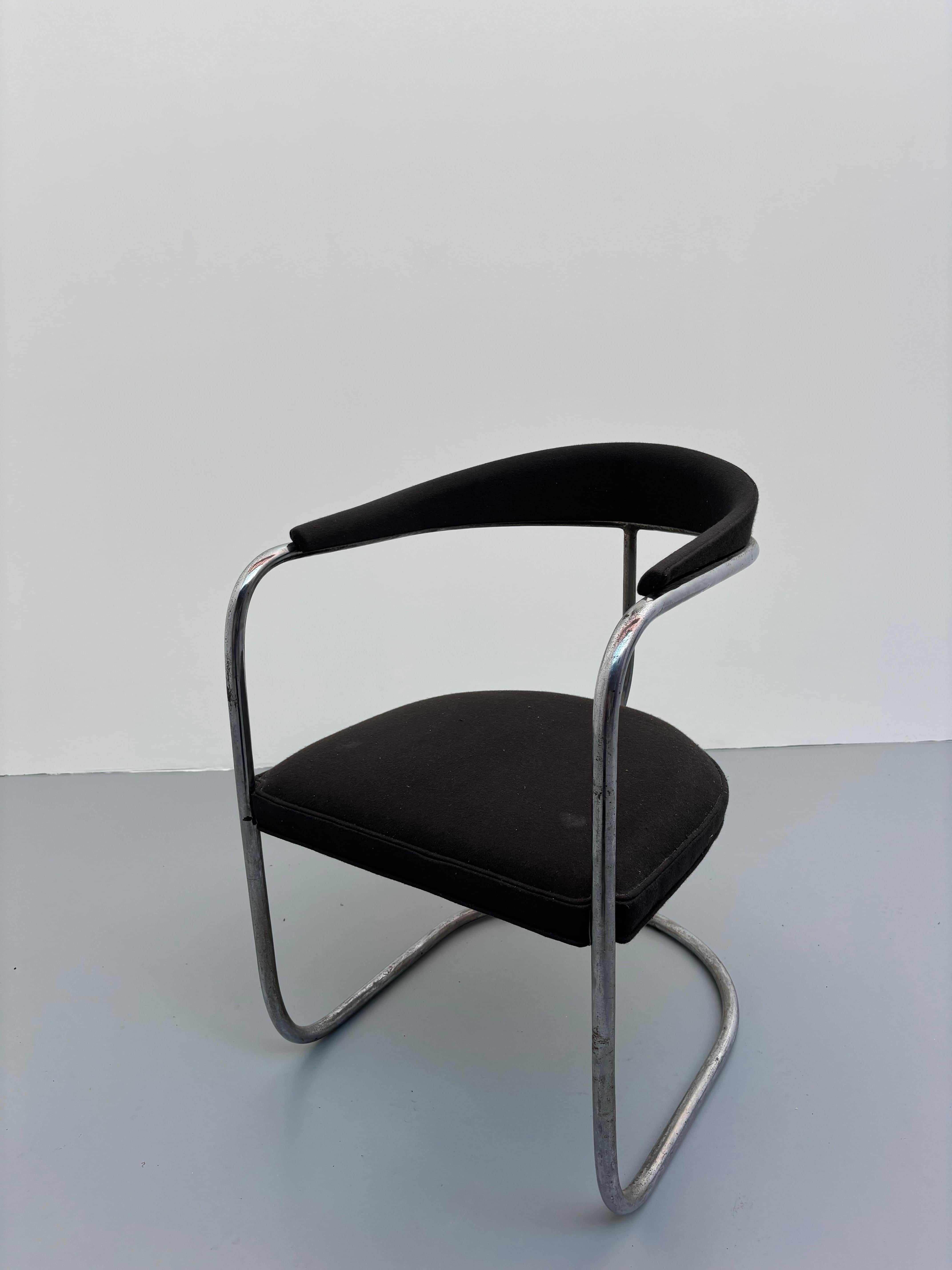 Poltrona modernista Hans Luckhardt In condizioni discrete in vendita a SAINT-OUEN-SUR-SEINE, FR