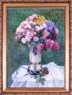 Early 20th Century German still life of vase of flowers by Meyer-Kassel