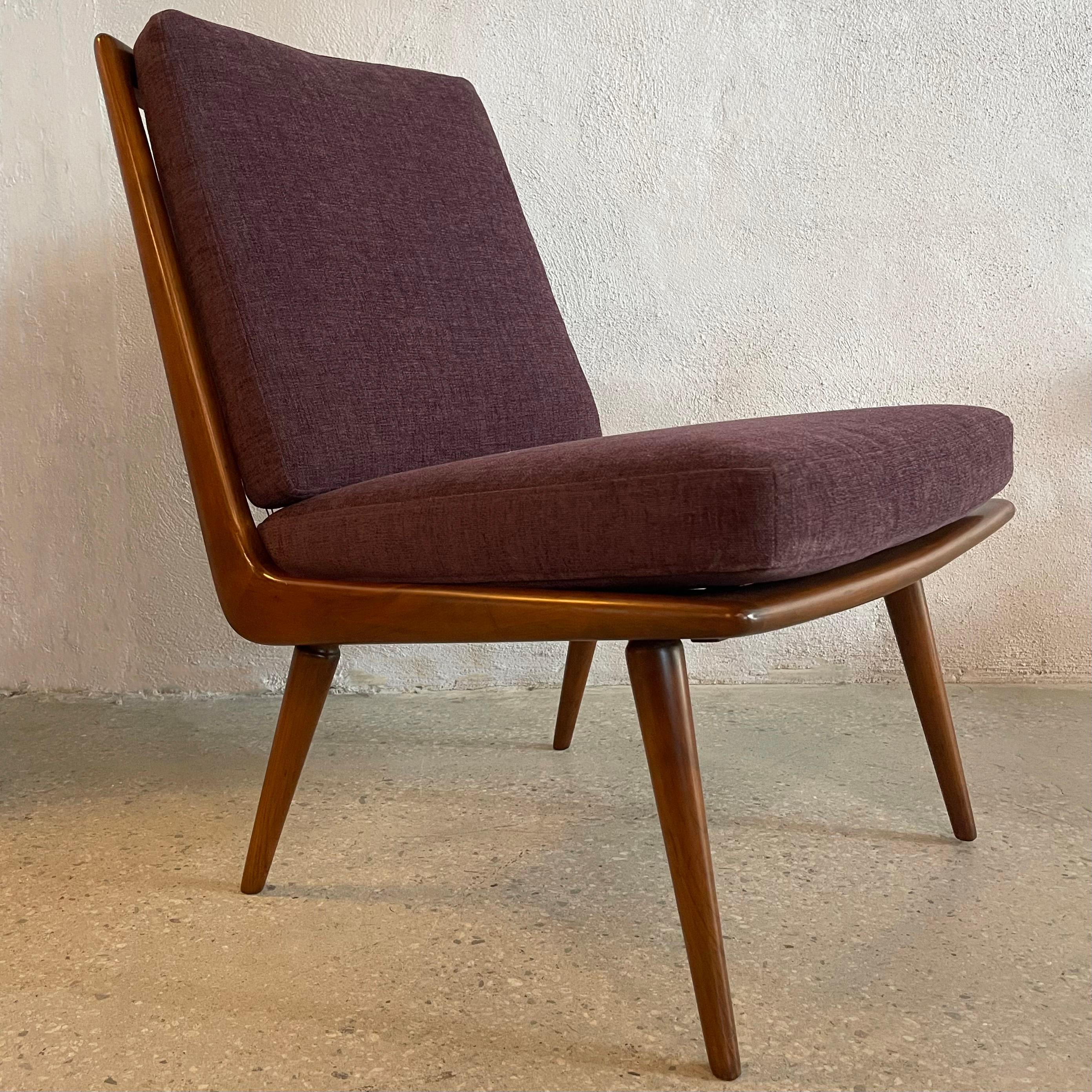 Hans Mitzlaff Boomerang Slipper Chair For Eugen Schmidt Soloform In Good Condition For Sale In Brooklyn, NY
