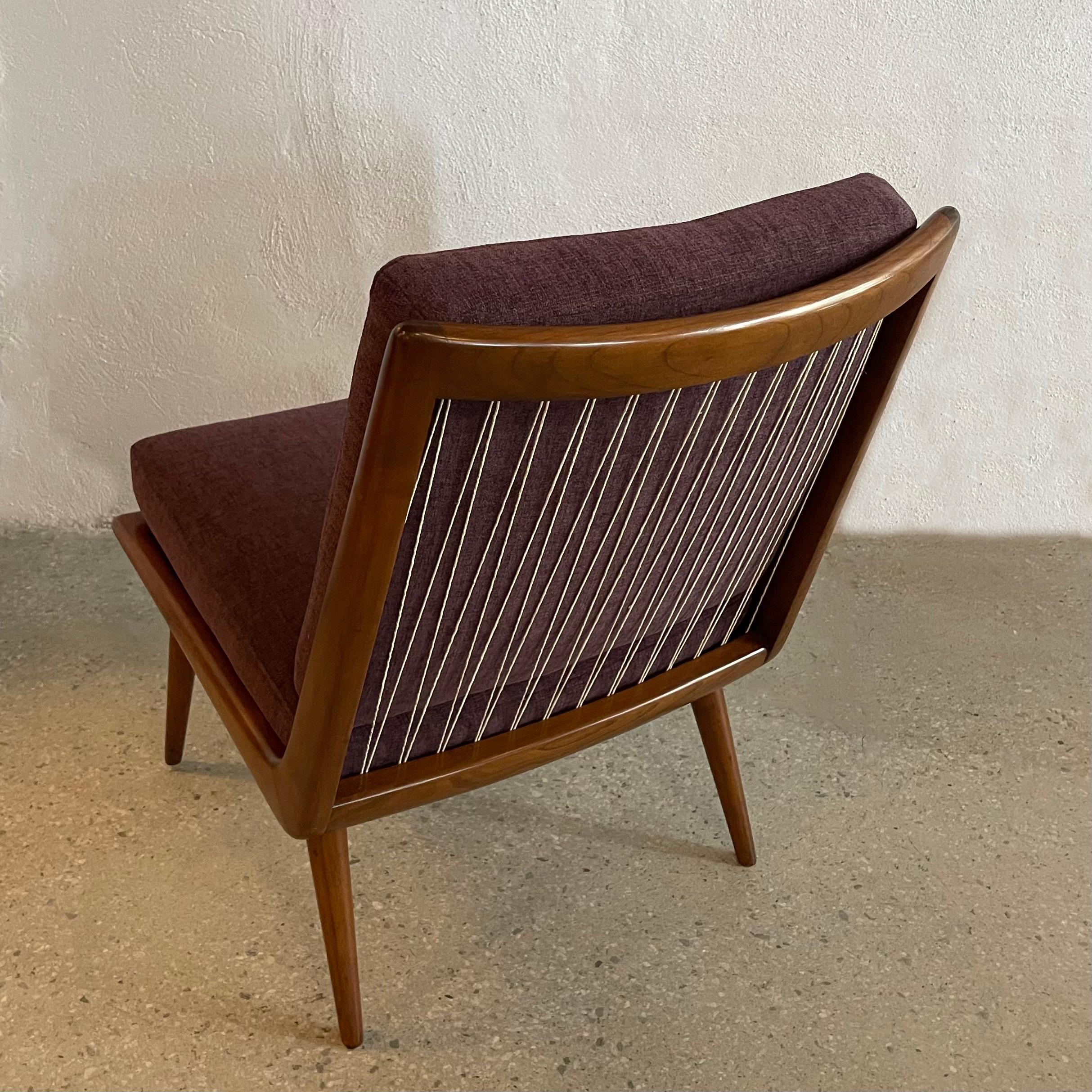Chenille Hans Mitzlaff Boomerang Slipper Chair For Eugen Schmidt Soloform For Sale