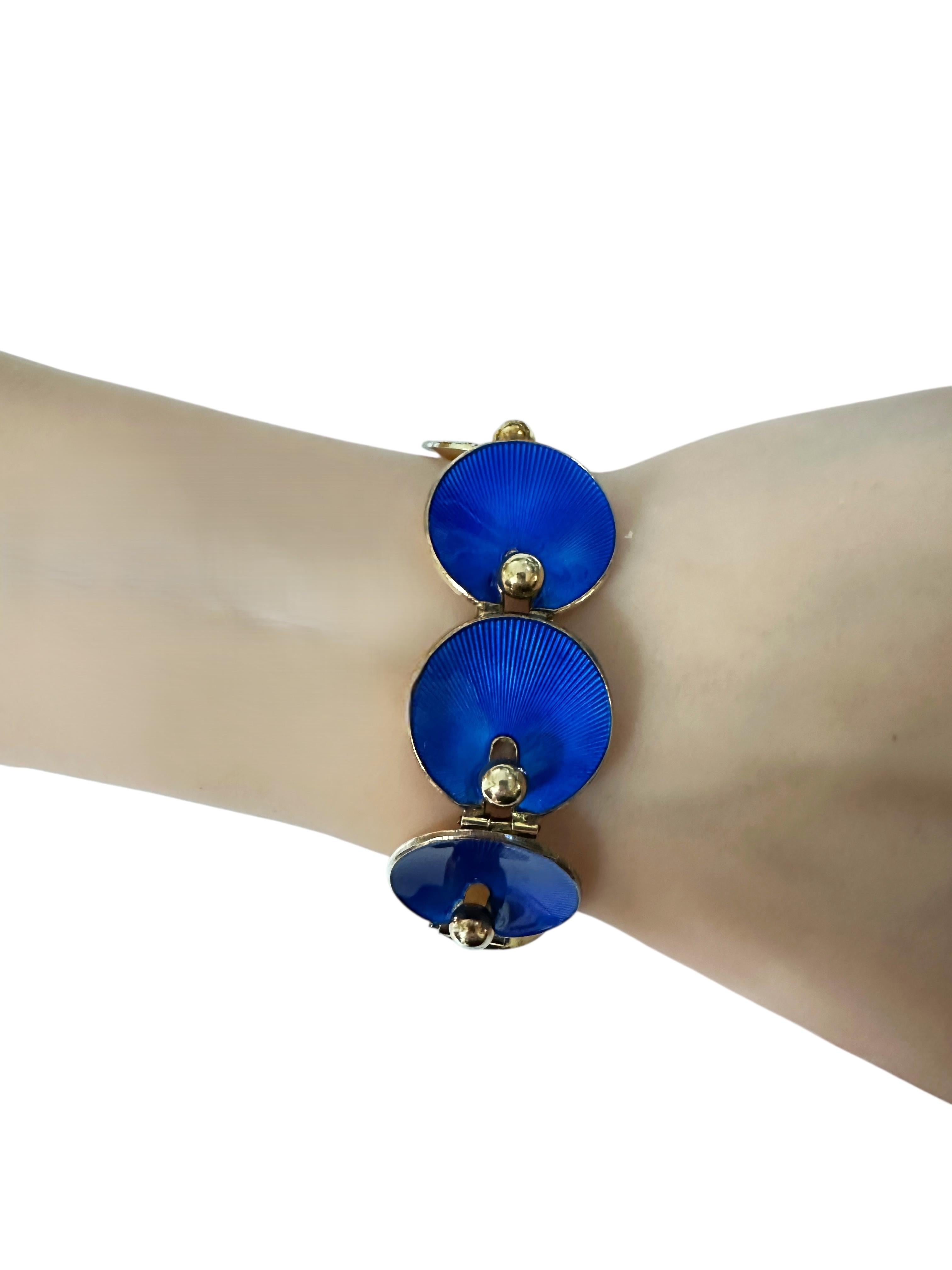 Hans Myhre Norway Scandinavian Modernist Guilloche Enamel Gold PL Silver Suite in vendita 14