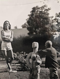"Maurice Grossman, Carolyn Brown" Hans Namuth, Artists, Modeling, Sculpture