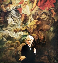 Andy Warhol in der Leo Castelli Gallery (Vintage-Ausstellungsplakat)
