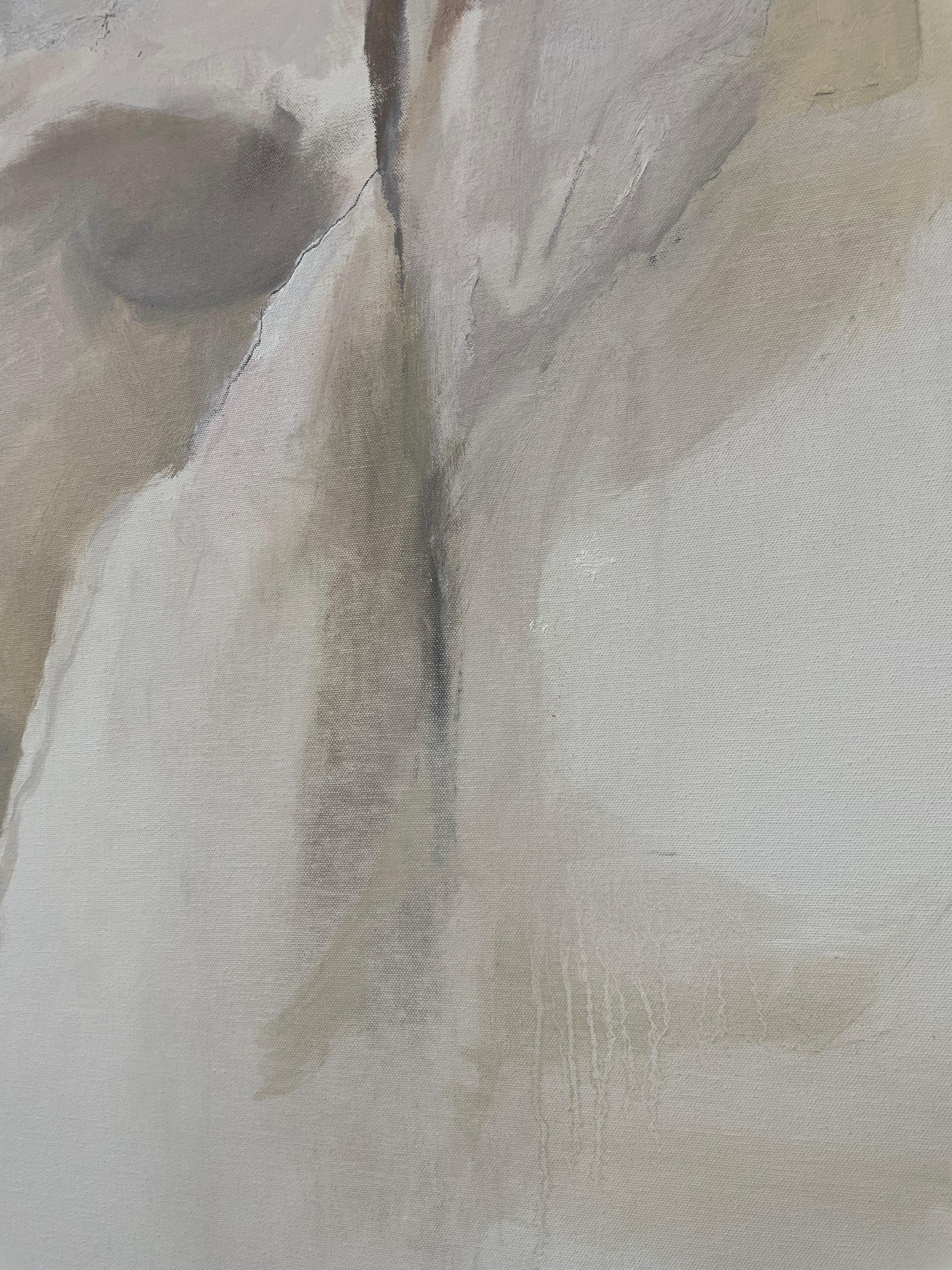 RECOLLECTION: Large figurative abstract painting on canvas For Sale 7