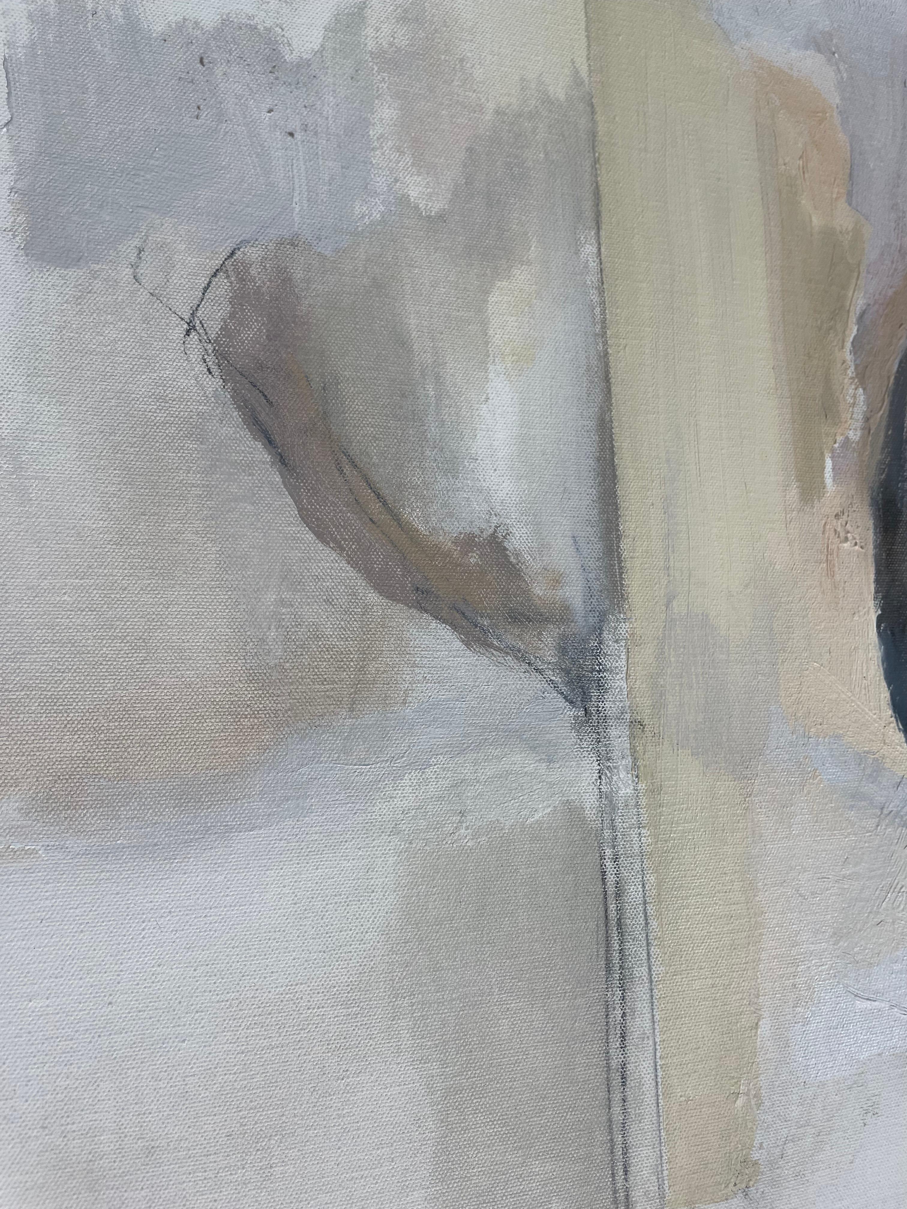RECOLLECTION: Large figurative abstract painting on canvas For Sale 8