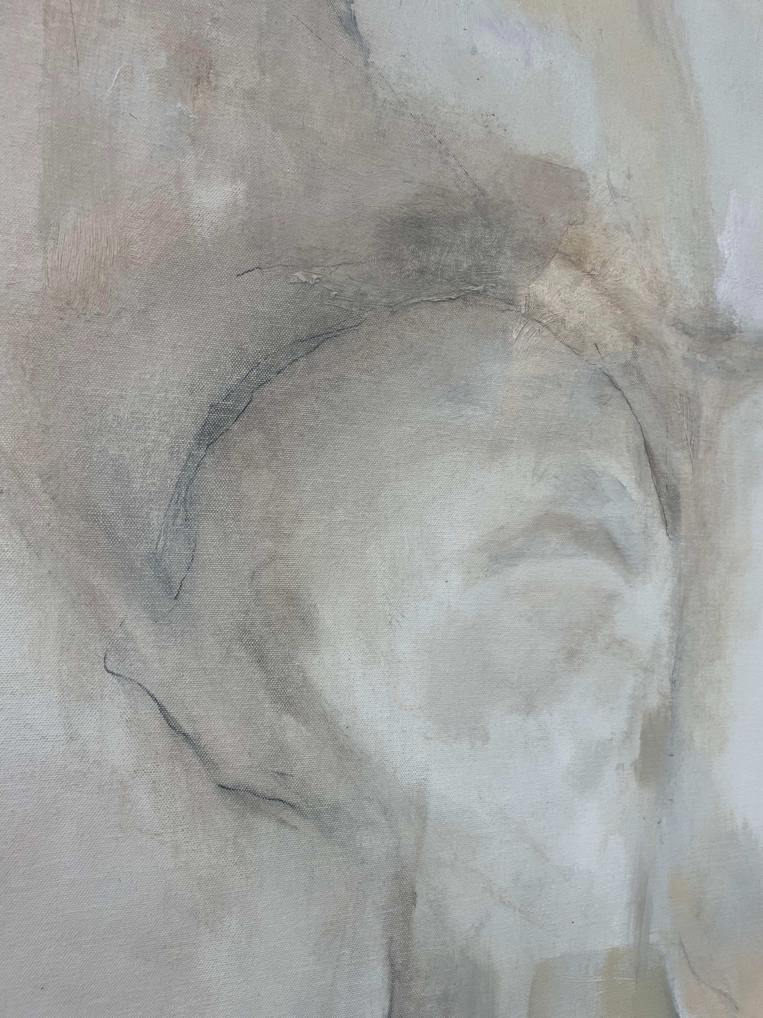 RECOLLECTION: Large figurative abstract painting on canvas For Sale 9