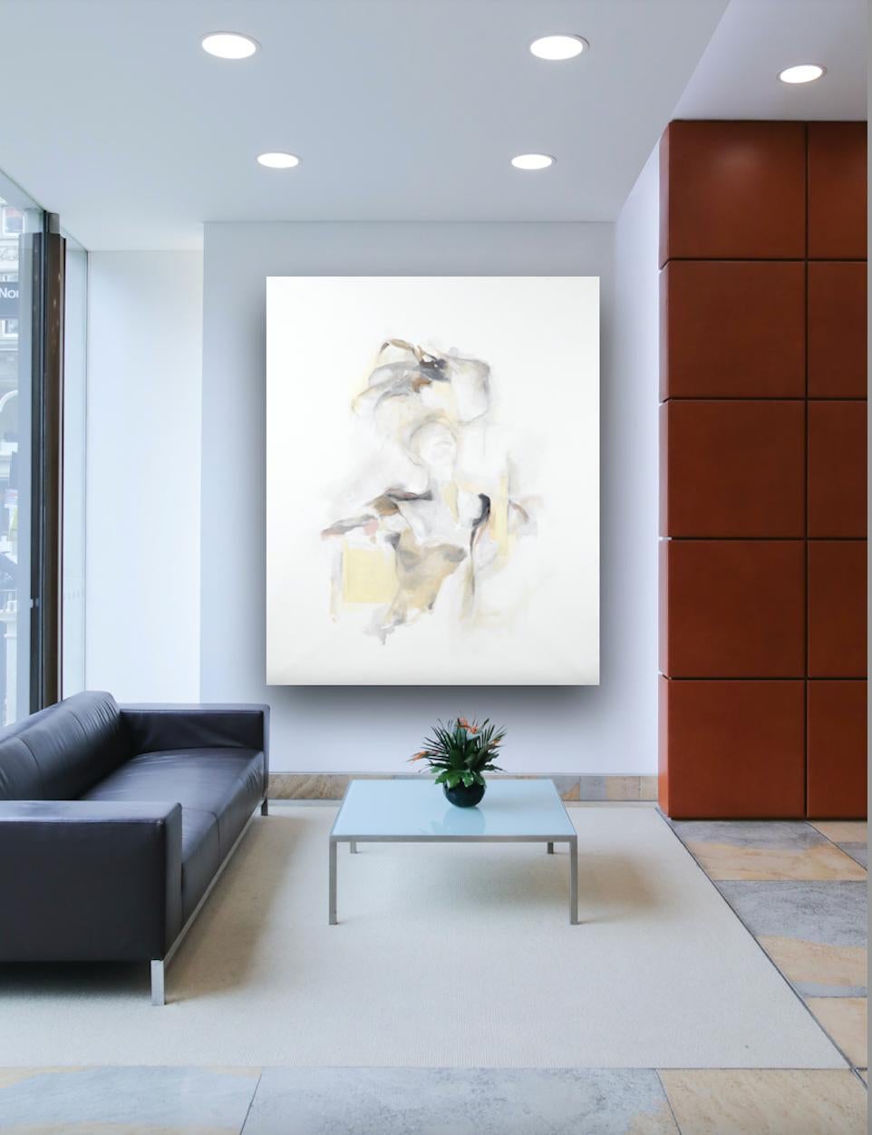RECOLLECTION: Large figurative abstract painting on canvas For Sale 13