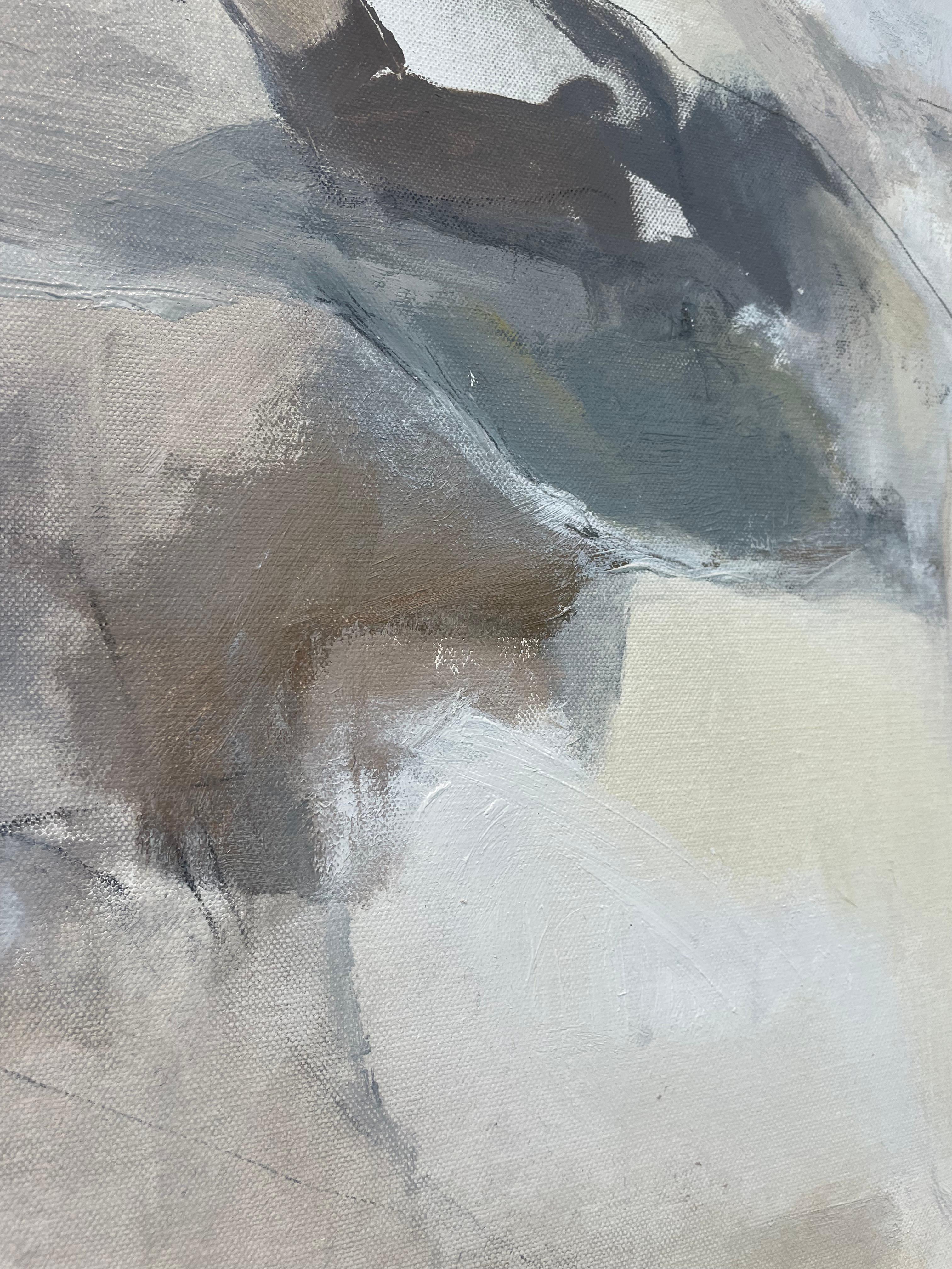 RECOLLECTION: Large figurative abstract painting on canvas For Sale 3