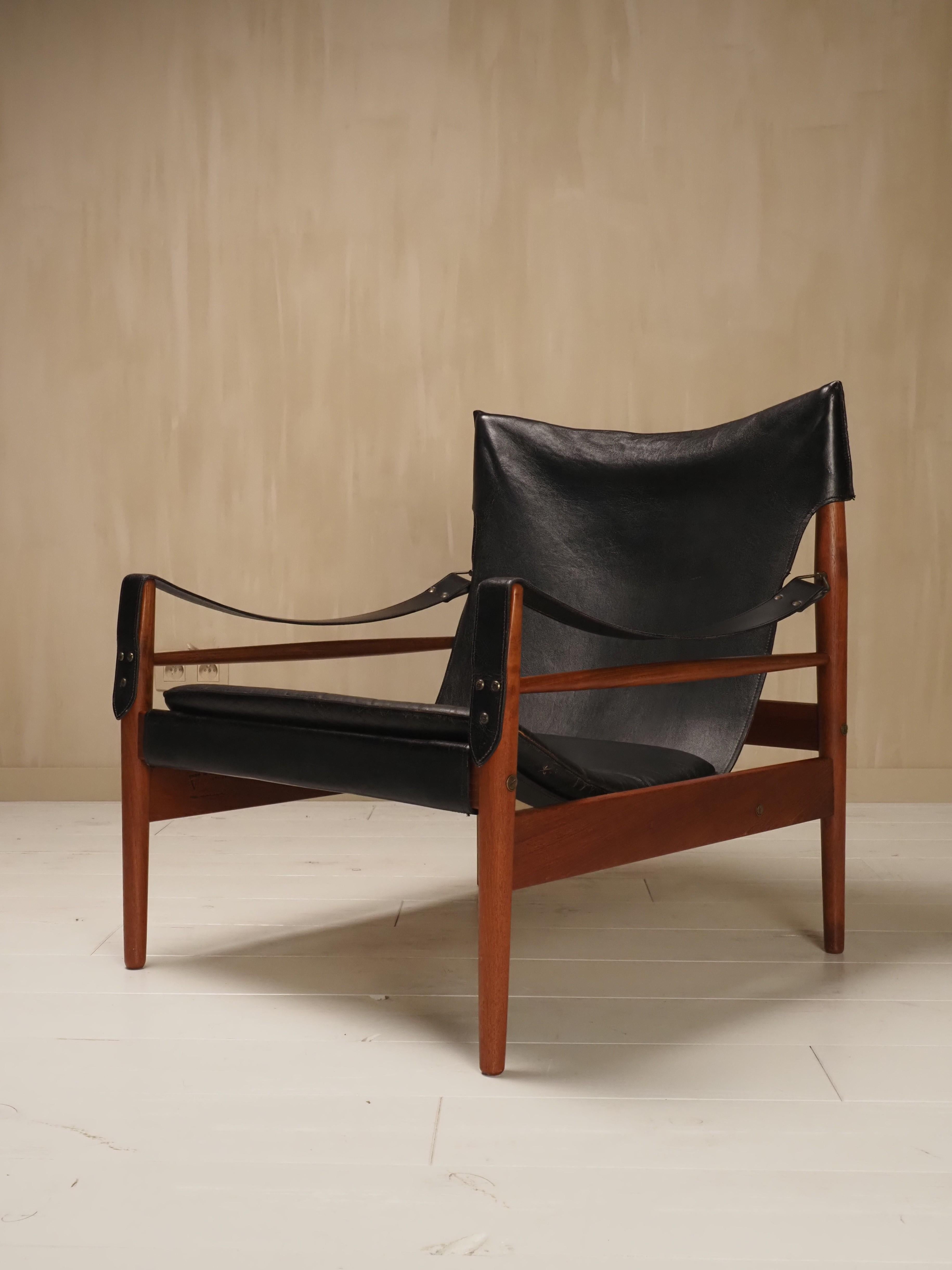 Hans Olsen chaise longue Antilope safari 1960's en vente 3