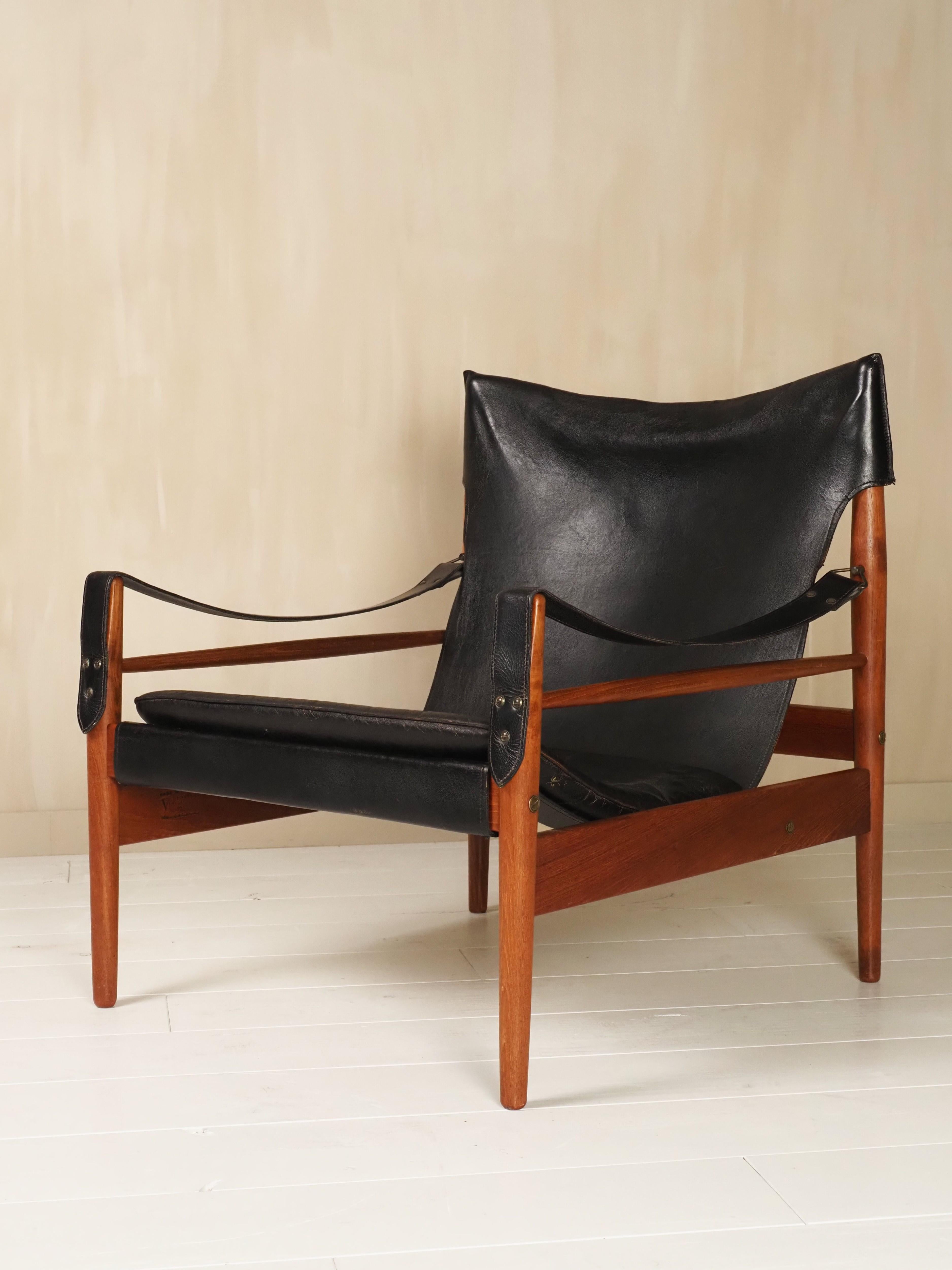Milieu du XXe siècle Hans Olsen chaise longue Antilope safari 1960's en vente