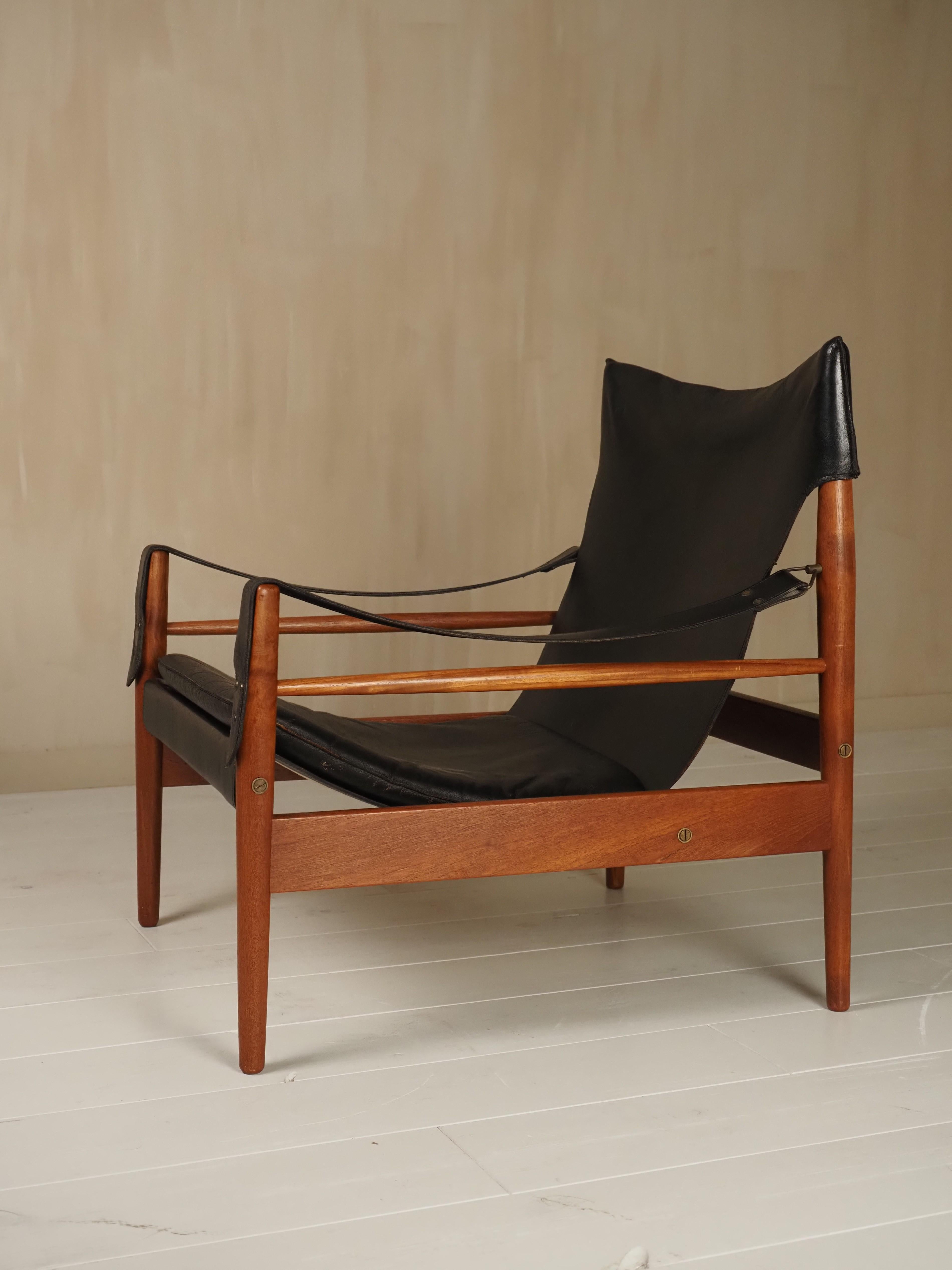 Hans Olsen chaise longue Antilope safari 1960's en vente 1
