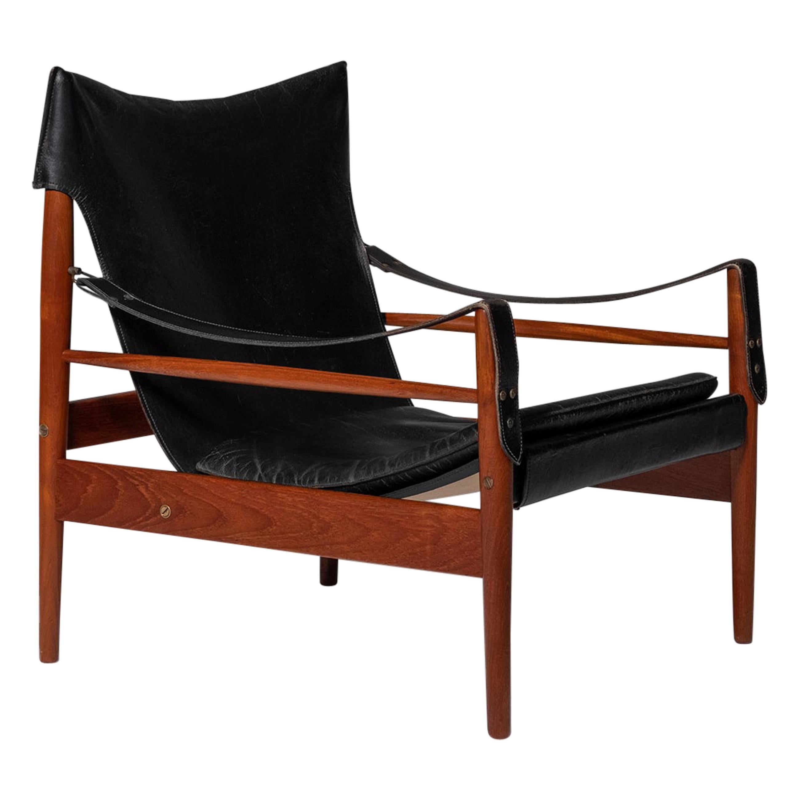 Hans Olsen “Antilope” Safari Lounge Chair, 1960s For Sale