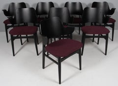 Sillón Hans Olsen, modelo 107, estructura negra, diseño danés, década de los 60