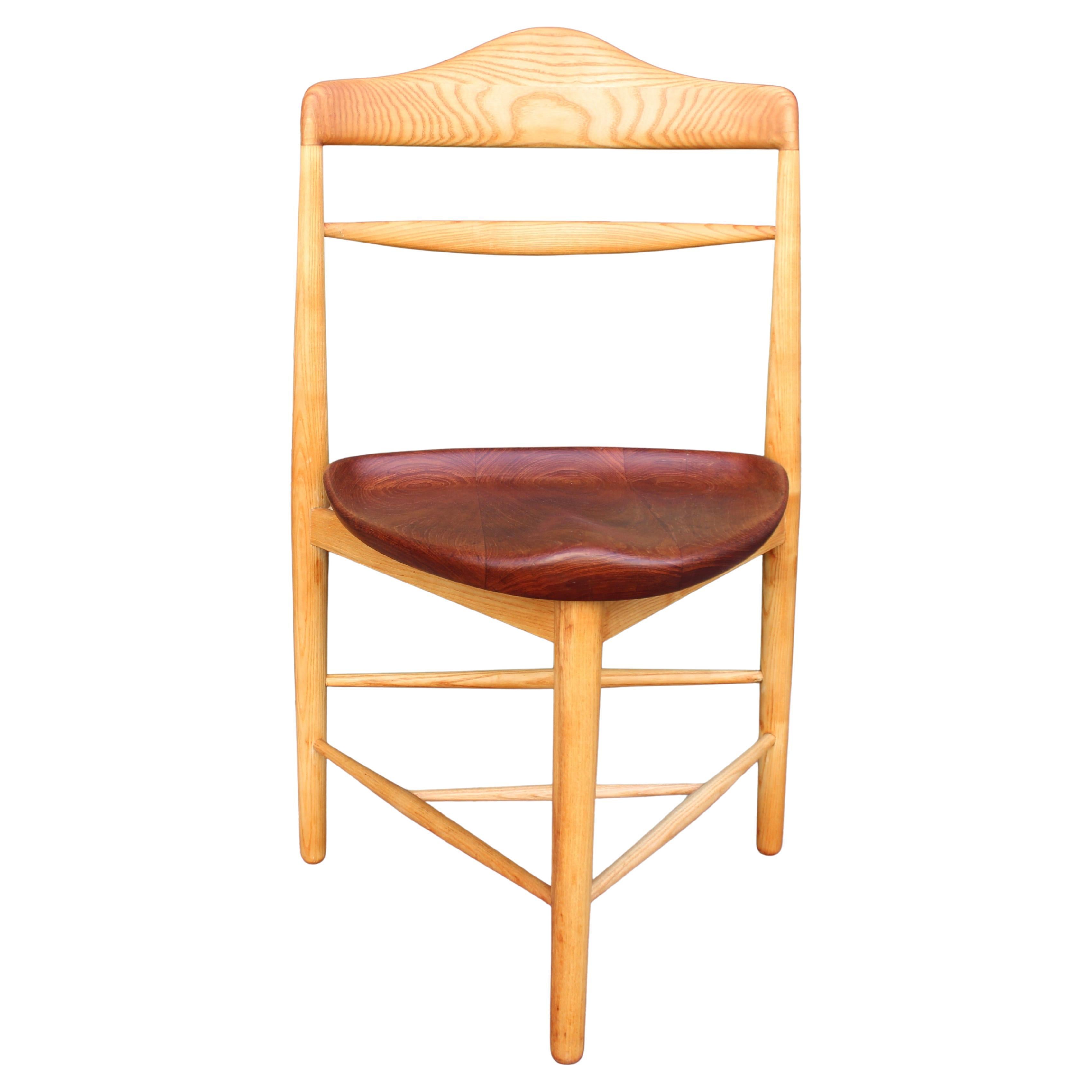 Hans Olsen Sedia Valet in frassino e teak 1957, realizzata a mano da Verner Birksholm in vendita