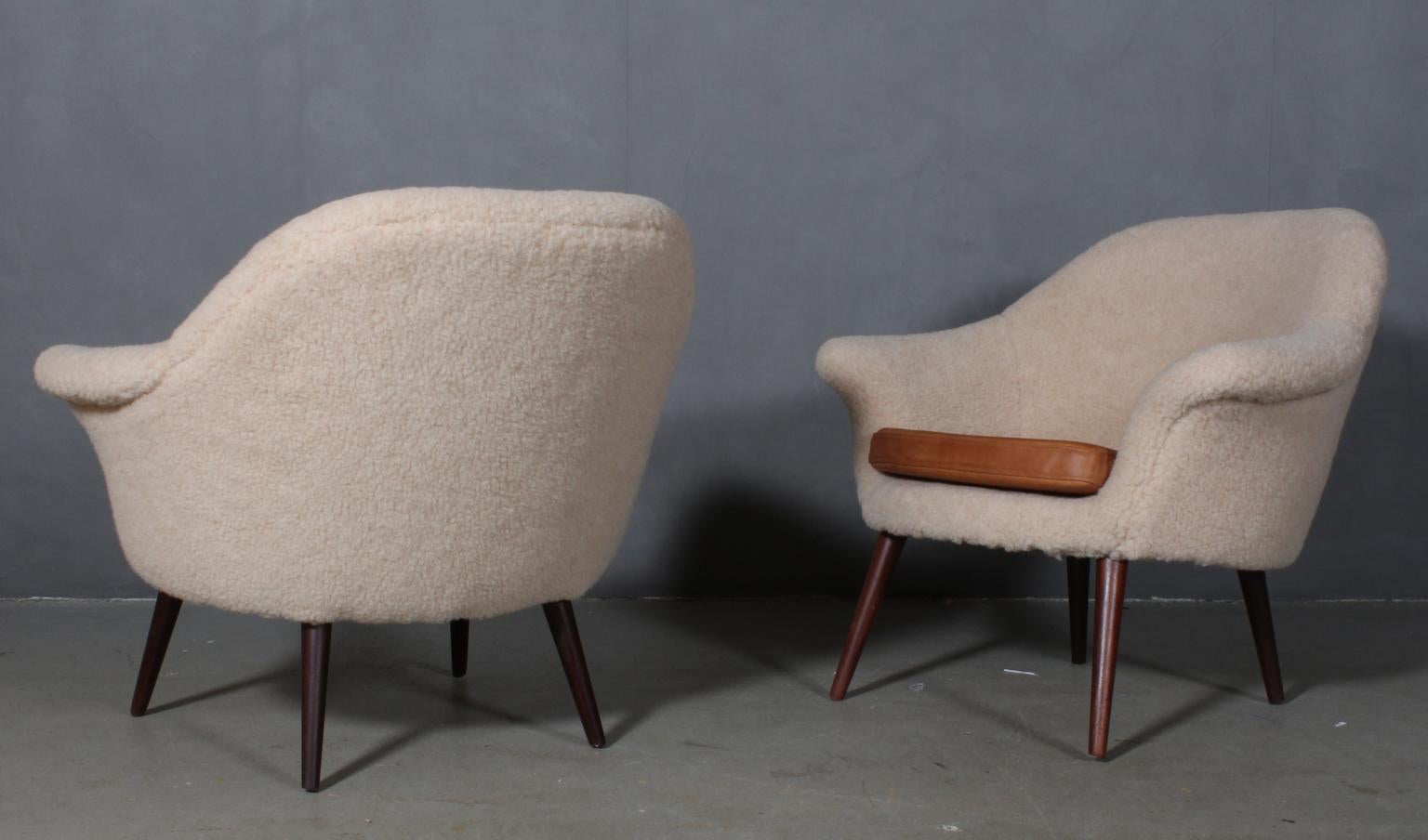 Mid-20th Century Hans Olsen, Attributed, Pair of Lounge Chairs