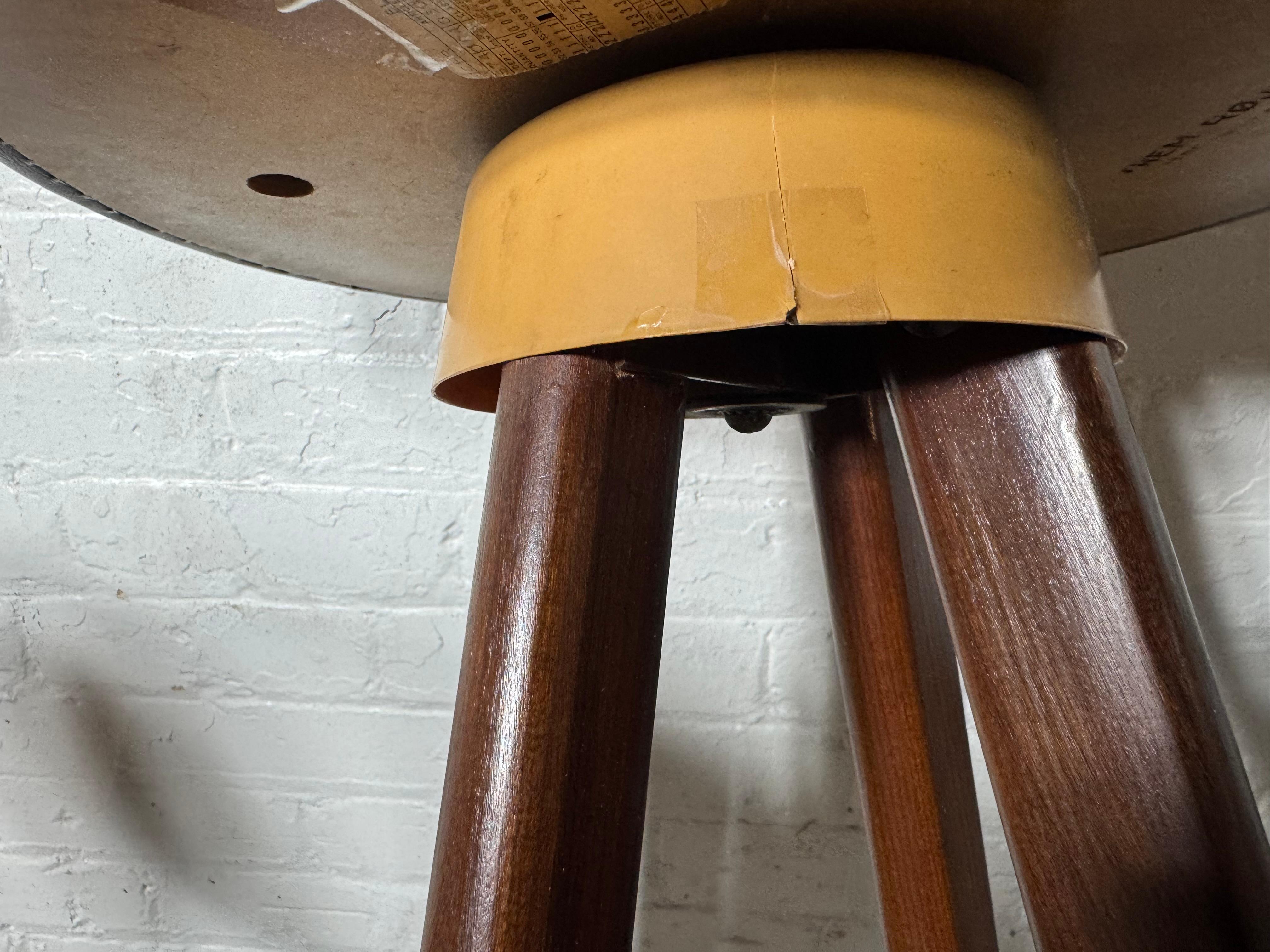 Imitation cuir Tabourets de bar Hans Olsen pour Rojle Frem Danemark 1960 en vente