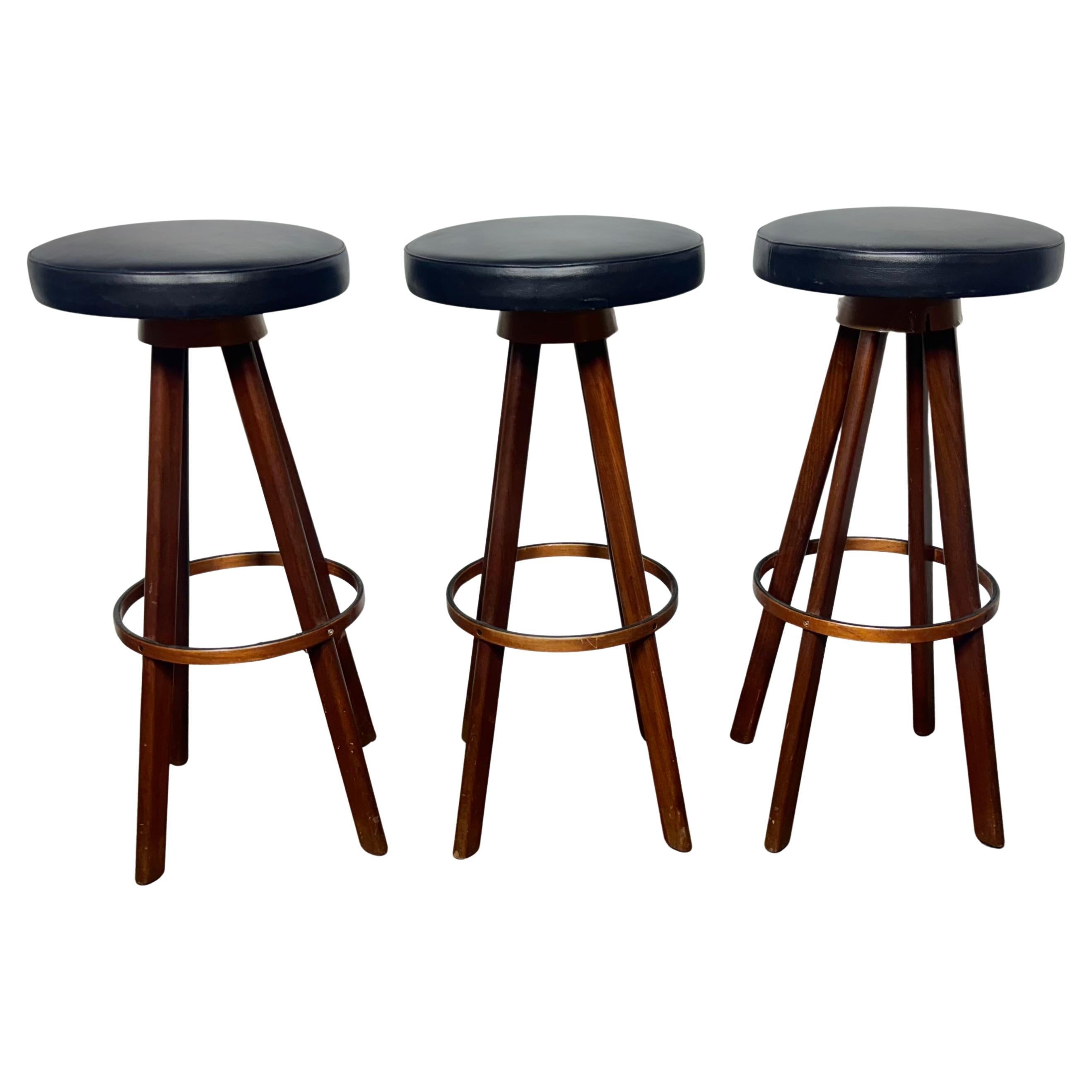 Hans Olsen bar stools for Frem Rojle Denmark 1960
