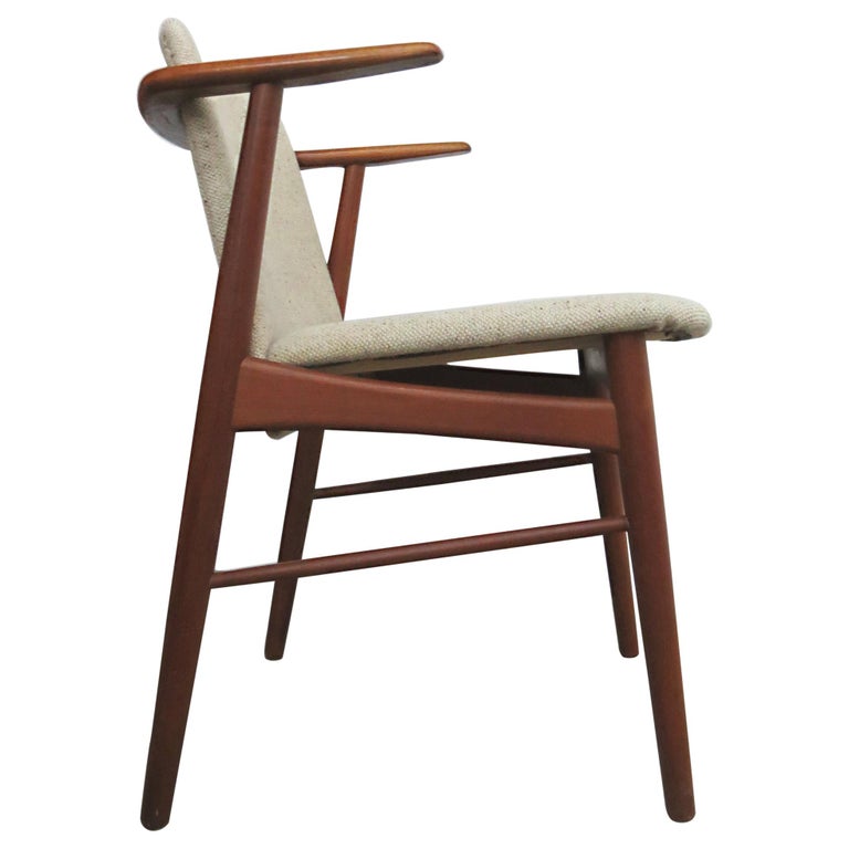 Hans Olsen Bramin Denmark Teak Desk Armchair Chair Danish Design Hans Olsen Bramin Denmark Teak Desk Armchair Chair Danish Design Midcentury For