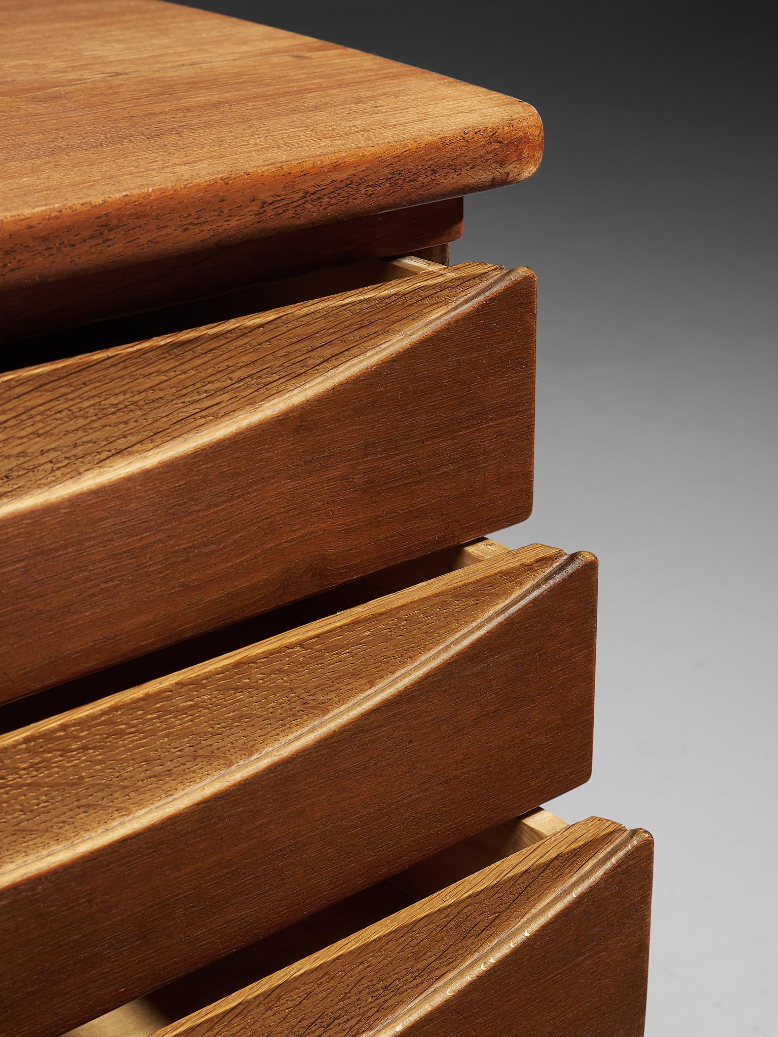 Hans Olsen & Chris Sørensen Freestanding Desk in Walnut, Denmark, 1950's 1