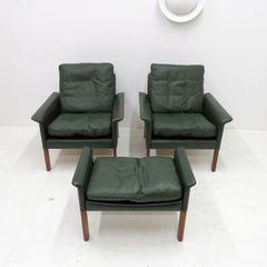 Hans Olsen Club Chairs & Ottoman, 1960
