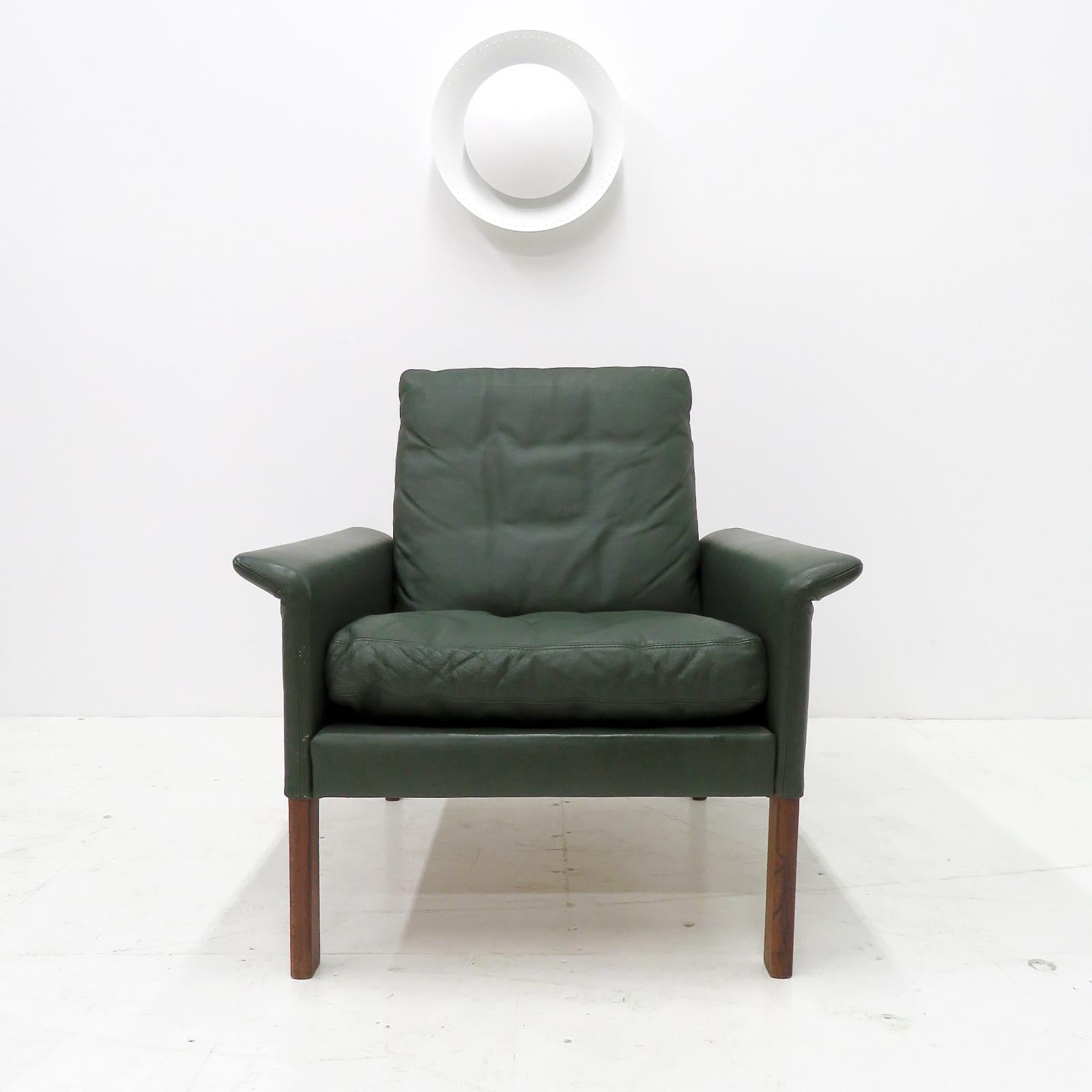 Scandinavian Modern Hans Olsen Club Chairs & Ottoman, 1960 For Sale