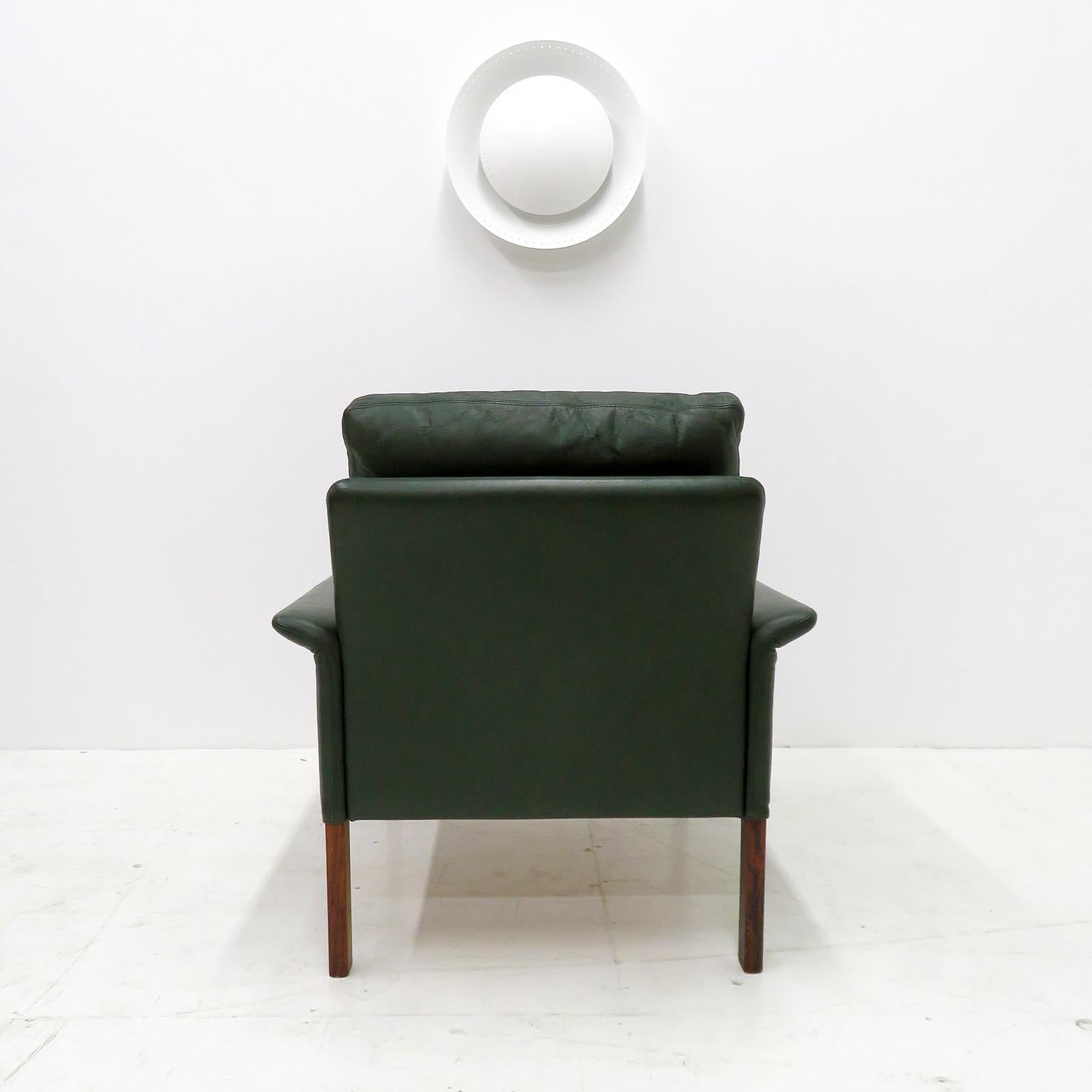Leather Hans Olsen Club Chairs & Ottoman, 1960 For Sale