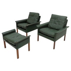 Hans Olsen Club Chairs & Ottoman, 1960 Hans Olsen Club Chairs & Ottoman, 1960