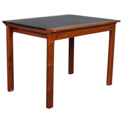 Vintage Hans Olsen Coffee Table of Rosewood and Leather