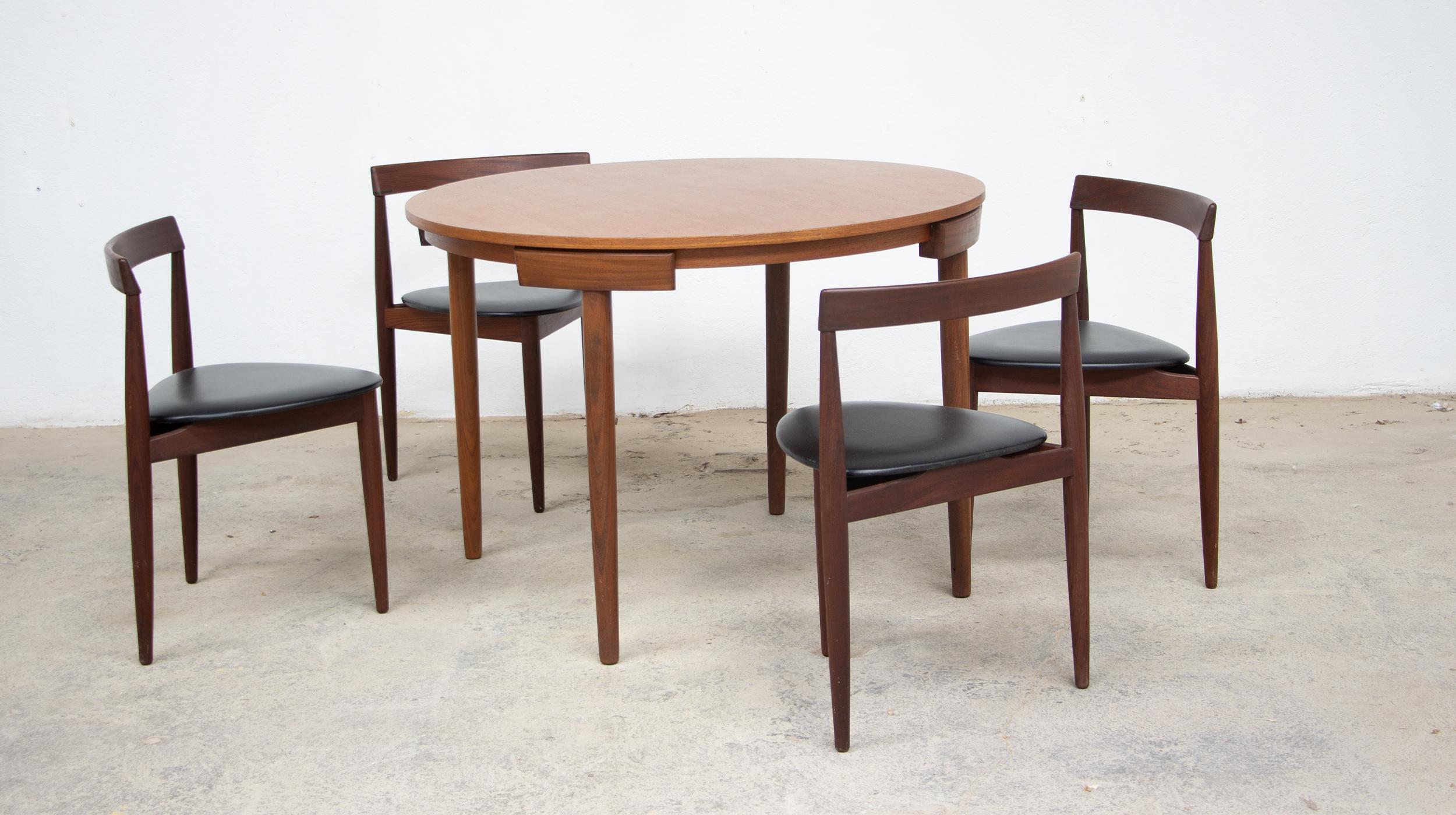 Hans Olsen danish modern dining set for Frem Rojle In Good Condition In LYON, FR