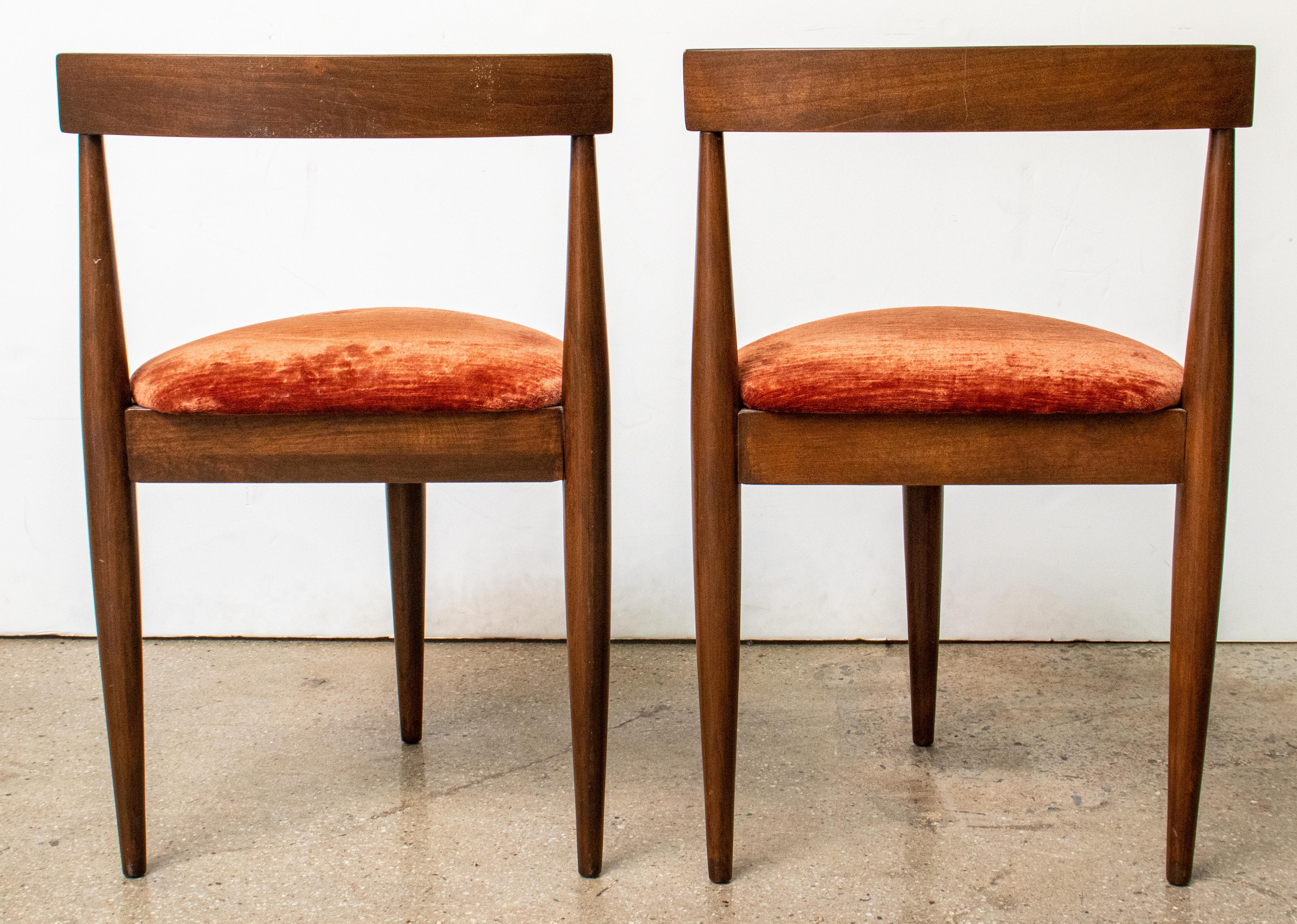 20th Century Hans Olsen Danish Modern Tripod Chairs, Pair