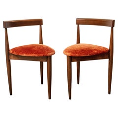 Hans Olsen Danish Modern Tripod Chairs, Pair