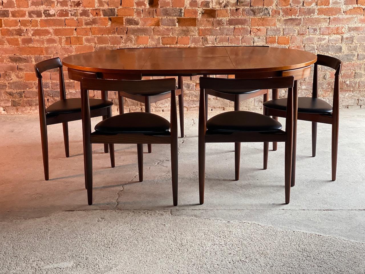 Hans Olsen Dinette Dining Table and 6 Chairs Frem Rojle Danish Midcentury  6