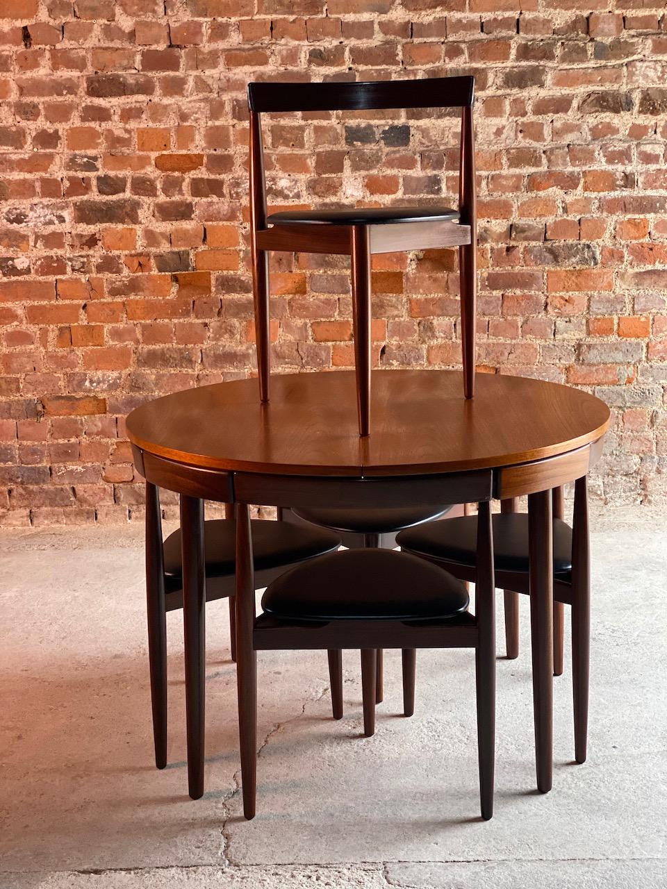 Hans Olsen Dinette Dining Table and 6 Chairs Frem Rojle Danish Midcentury  2