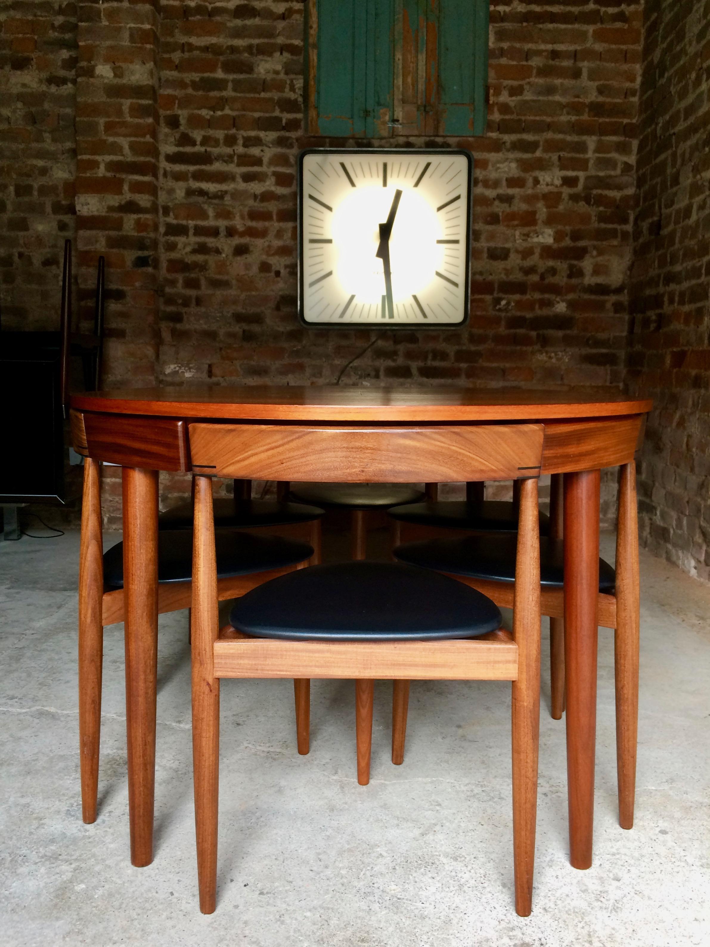 Hans Olsen Dinette Dining Table & 6 Chairs Frem Rojle Danish Midcentury Set of 3 6