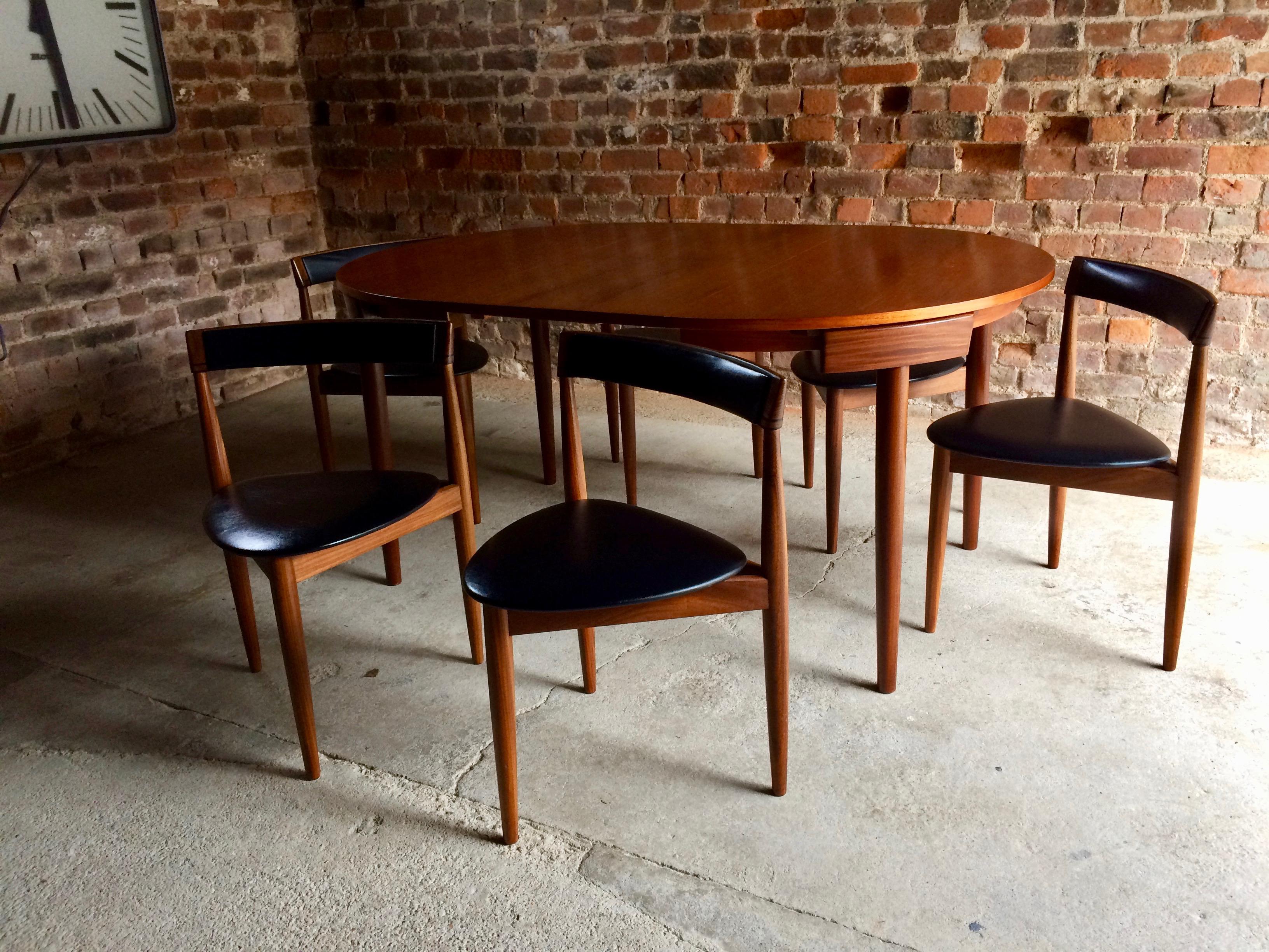 Hans Olsen Dinette Dining Table & 6 Chairs Frem Rojle Danish Midcentury Set of 3 3