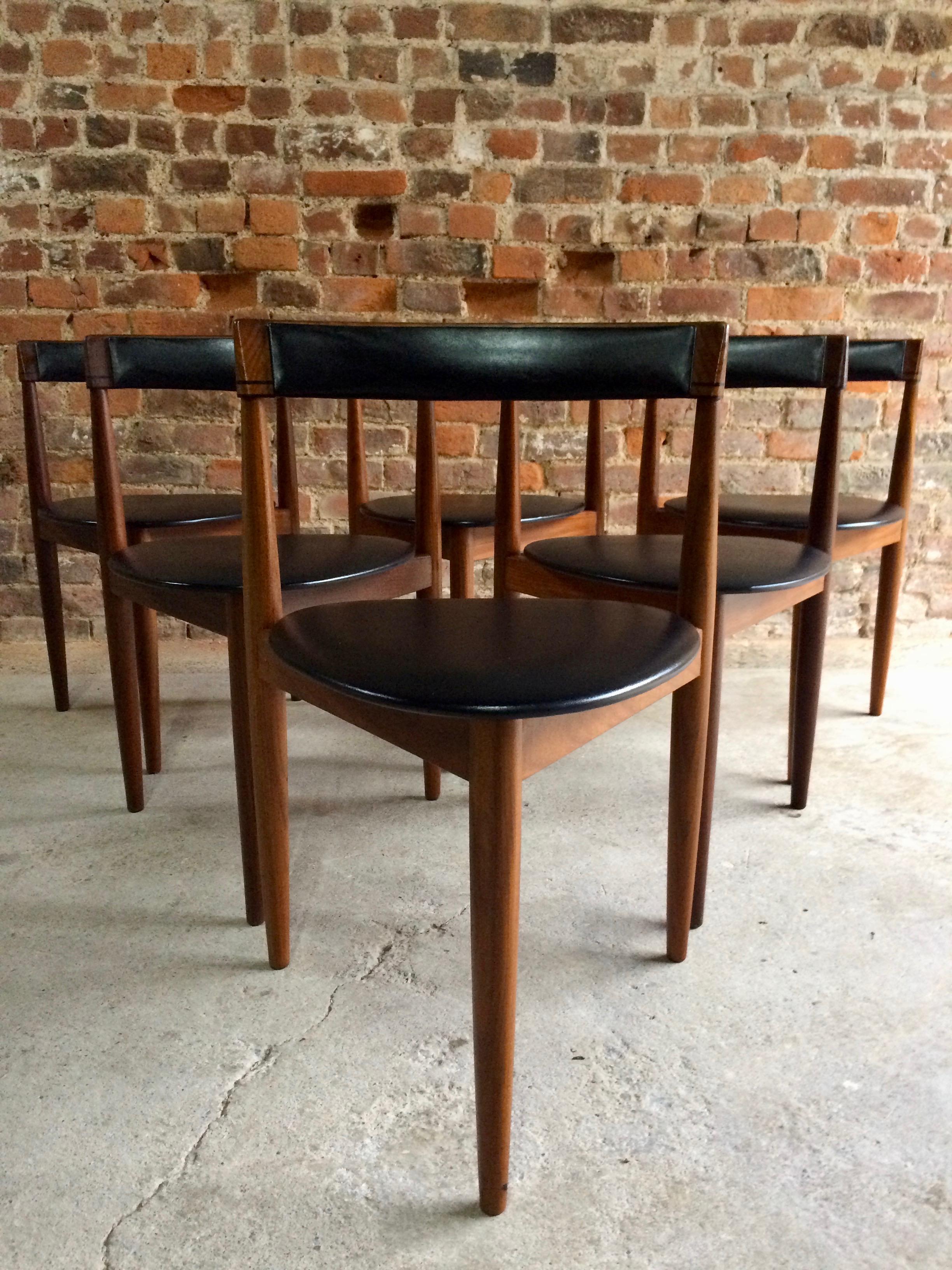 Hans Olsen Dinette Dining Table & 6 Chairs Frem Rojle Danish Midcentury Set Two 2