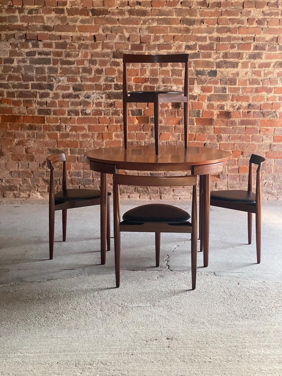Hans Olsen Dinette Dining Table and Four Chairs Frem Rojle, Circa 1960 1