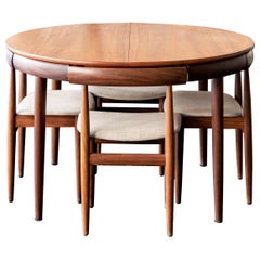 Hans Olsen dining table and chairs, 1960s