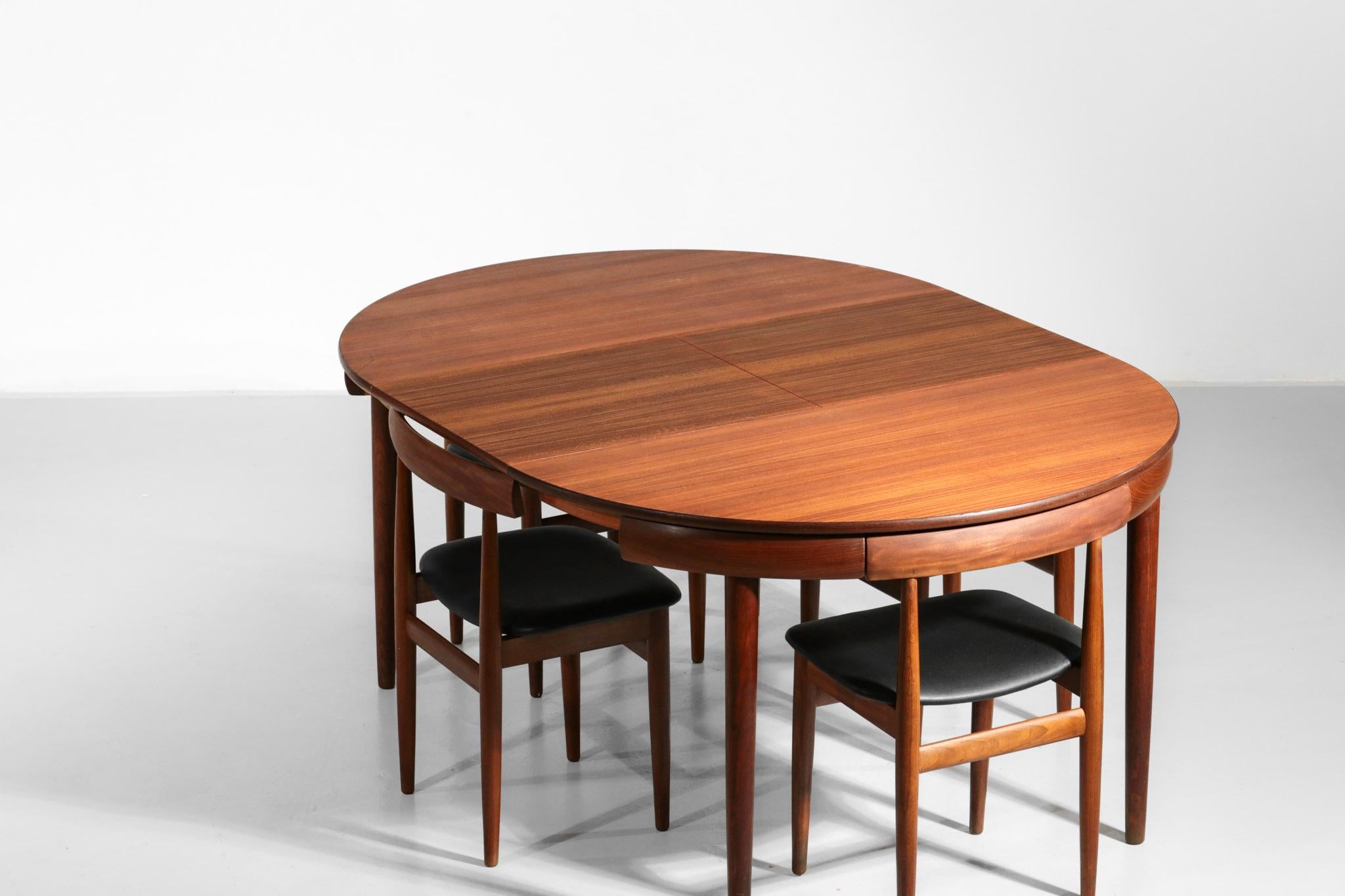 Hans Olsen Dining Table Set in Teak, Danish Design 2