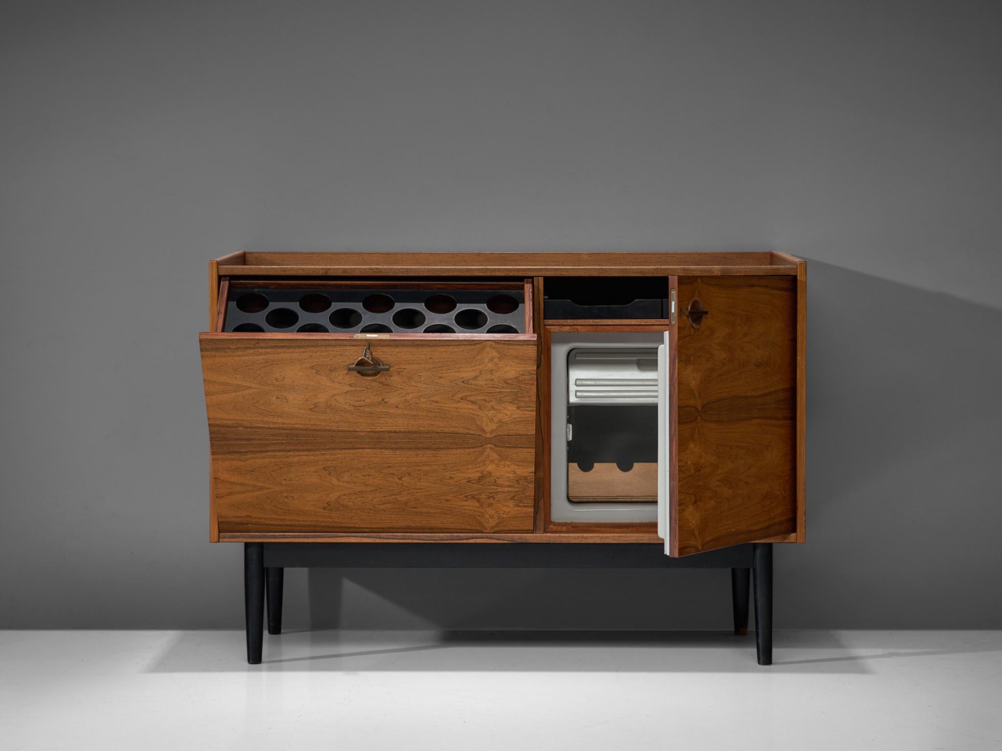Mid-Century Modern Hans Olsen Dry Bar Cabinet in Rosewood